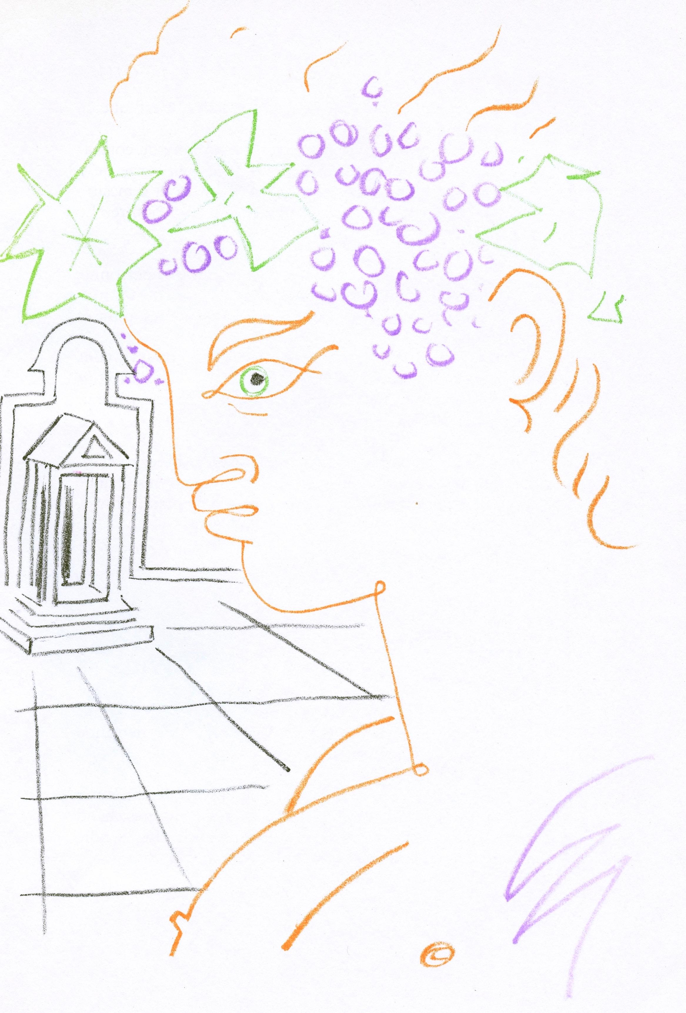 Jean Cocteau, Scene XXXVI, Bacchus, from Theatre, 1957