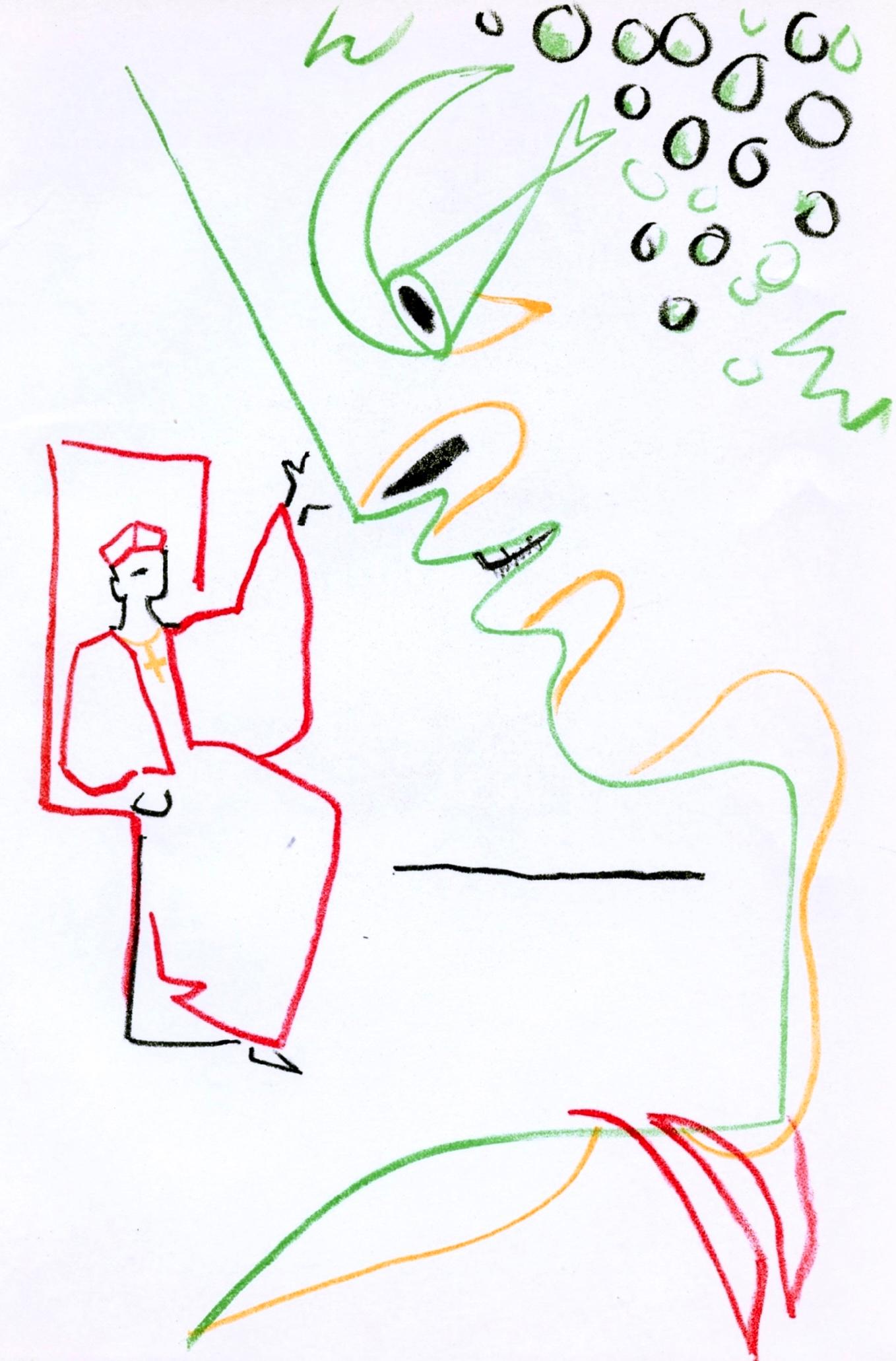 Jean Cocteau, Scene XXXVIII, Bacchus, from Theatre, 1957