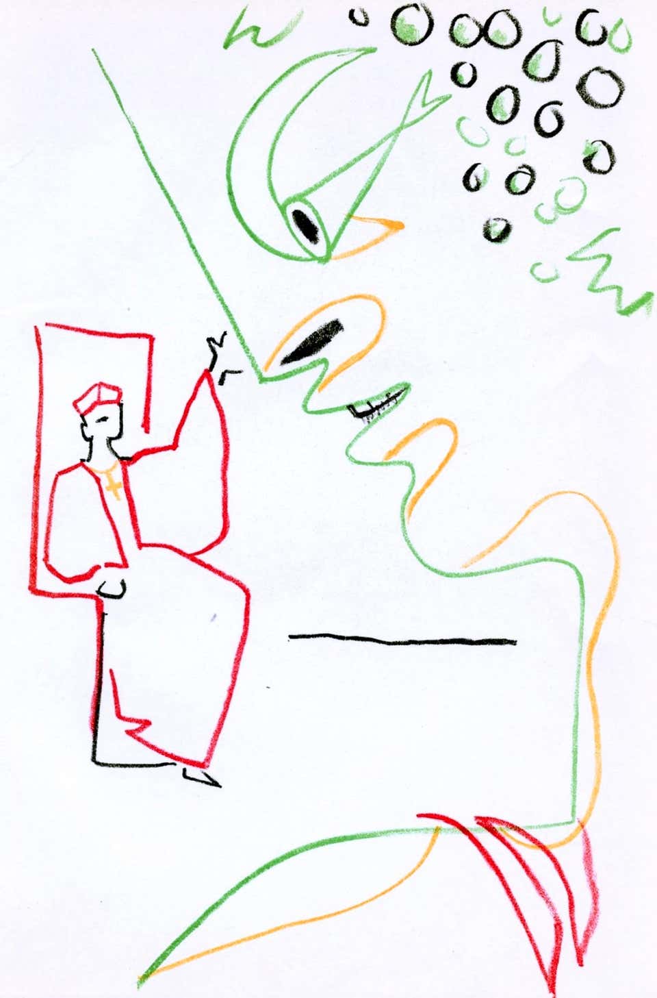 Jean Cocteau, Scene XXXVIII, Bacchus, from Theatre, 1957