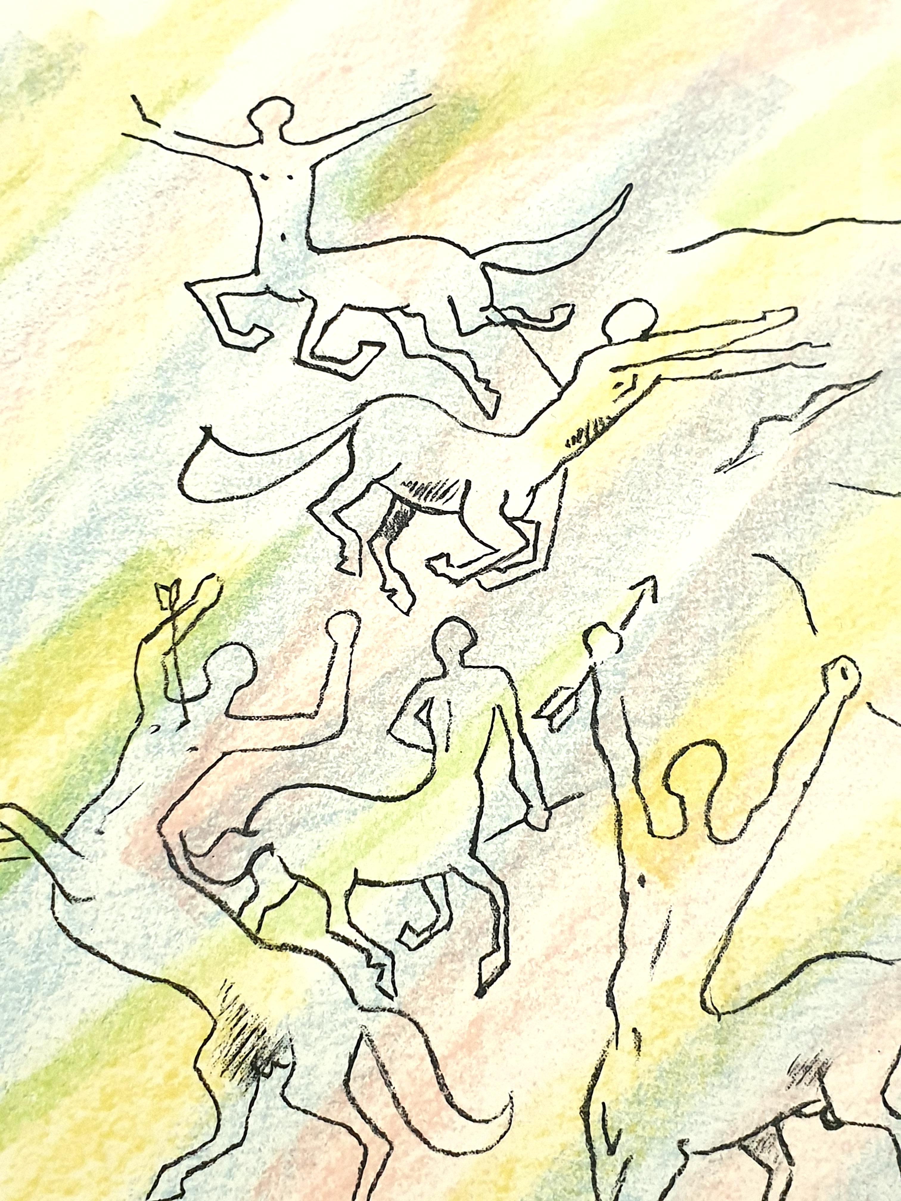 Jean Cocteau - Studio per il muro - Litografia originale firmata a mano in vendita 1