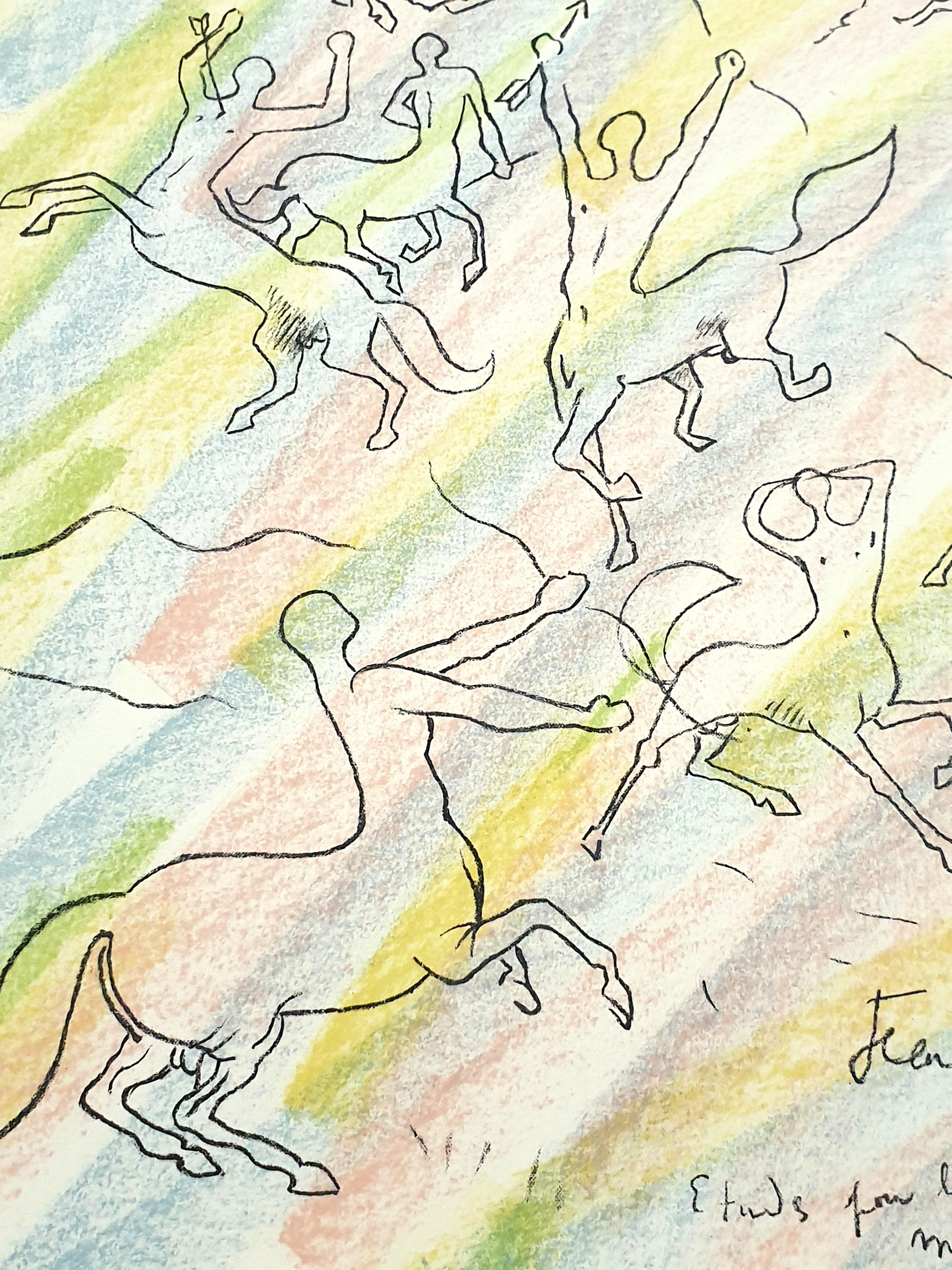 Jean Cocteau - Studio per il muro - Litografia originale firmata a mano in vendita 6