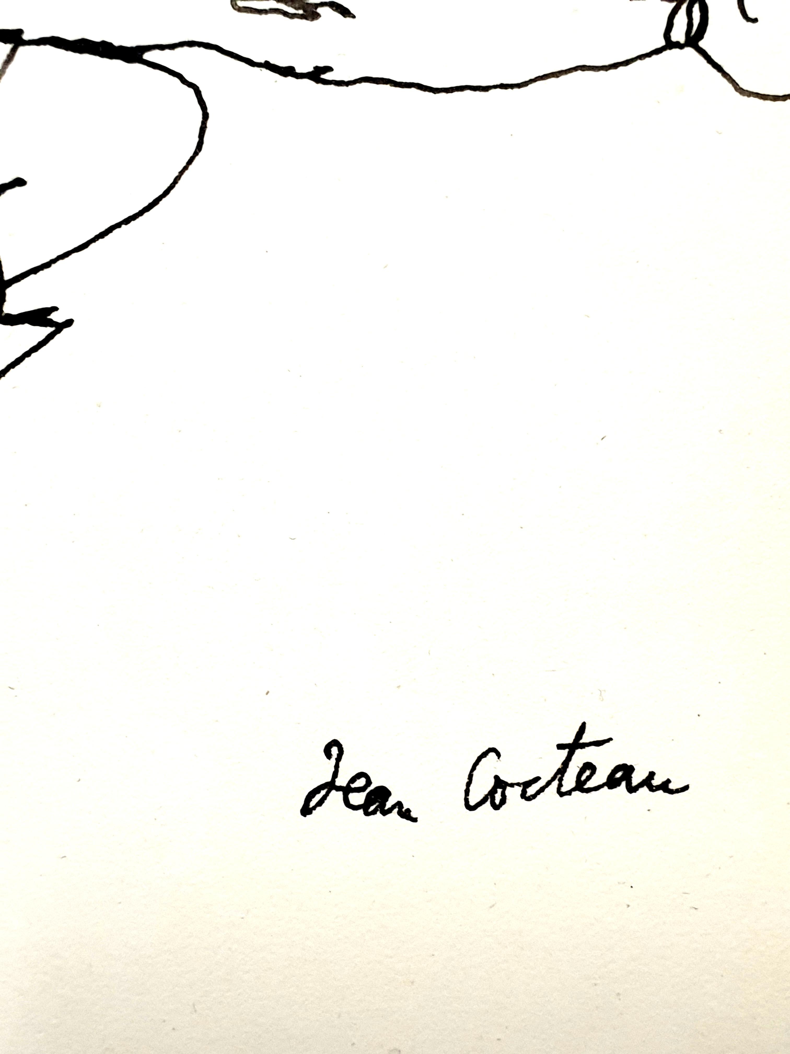 Jean Cocteau - Le combat - Dessin original signé en vente 2