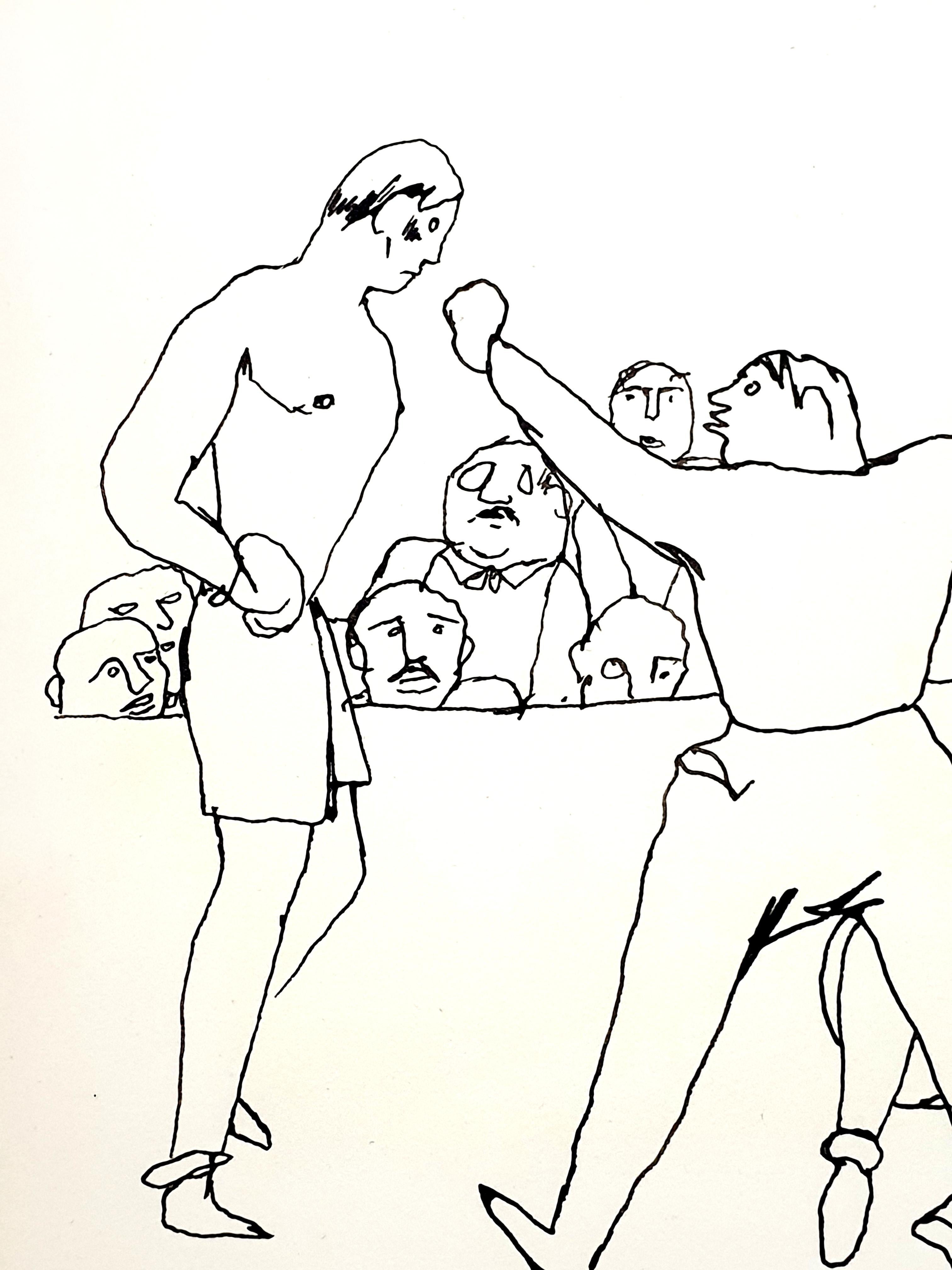 Jean Cocteau - The Fight - Original Signed Drawing
1923
28 x 22 cm
Signed

This drawing was made as a frontispiece of the book Dessins published in 1923.
Additional expertise from Annie Guedras can be facilitated if requested.