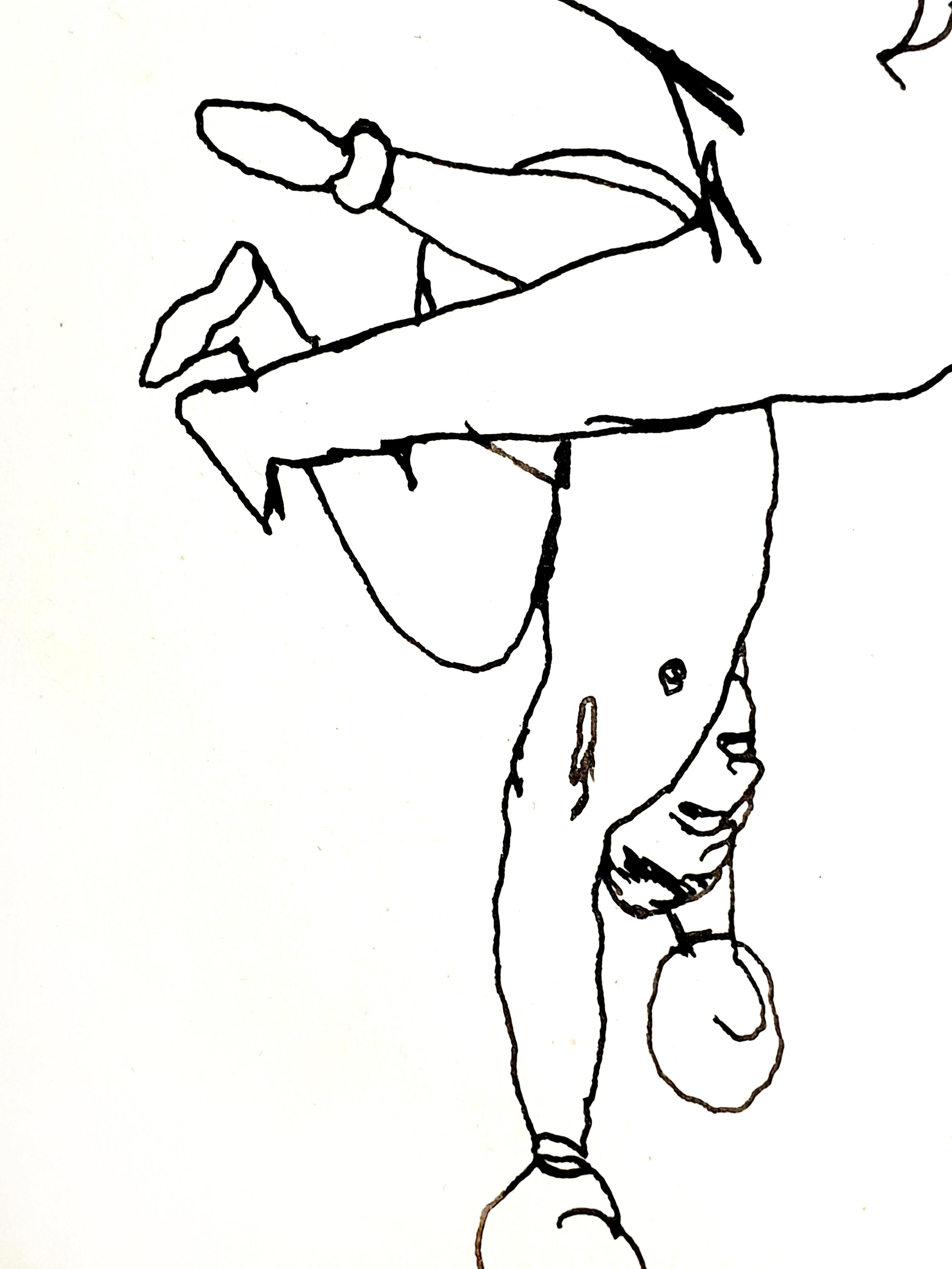 Jean Cocteau - The Fight - Original Signed Drawing For Sale 2