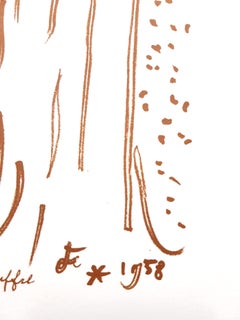 Jean Cocteau - The Kiss - Original Lithograph