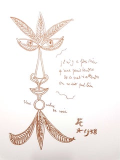 Jean Cocteau - La Voz - Litografía Original