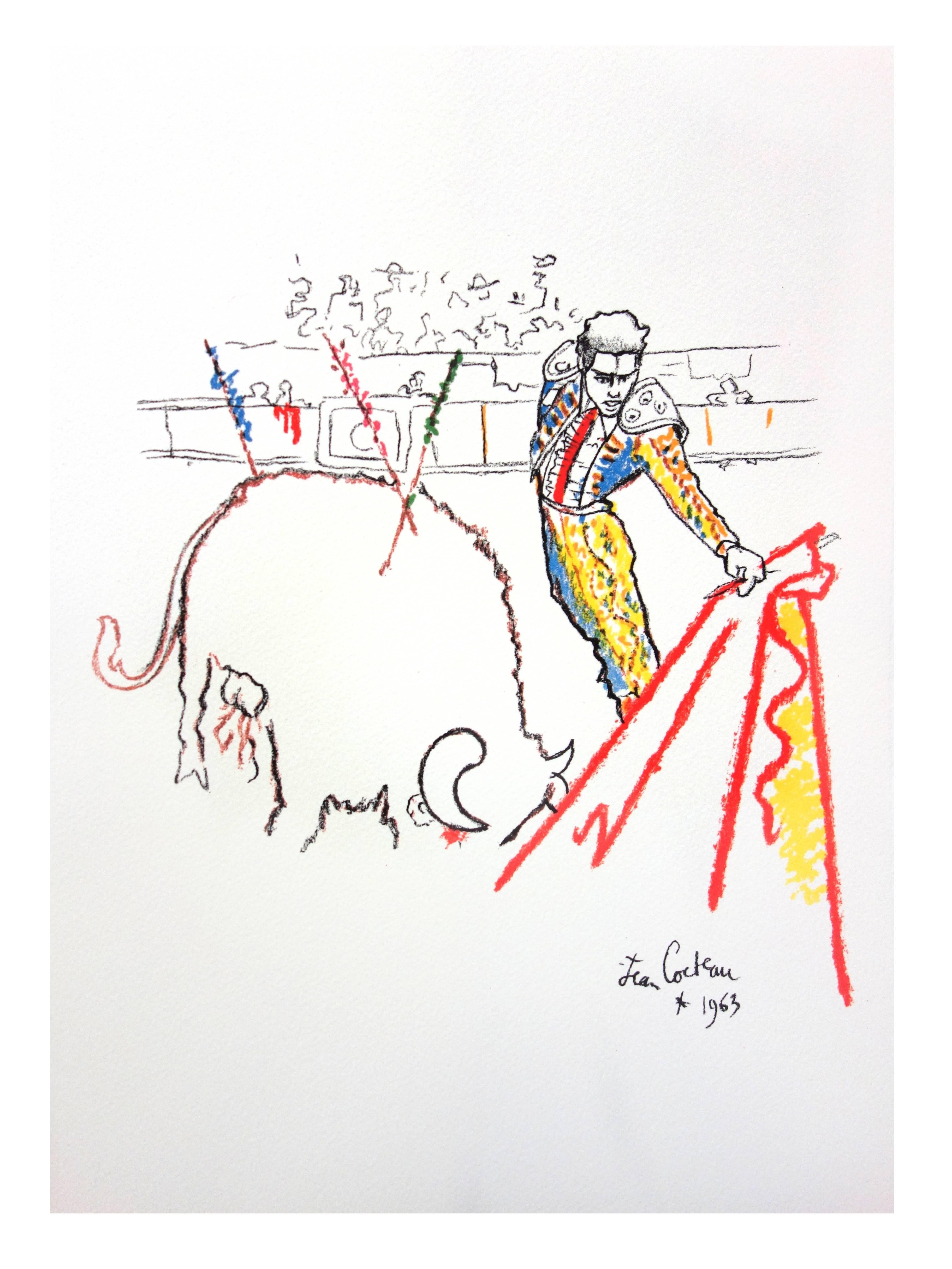Jean Cocteau - Torrero - Original Lithograph For Sale 3