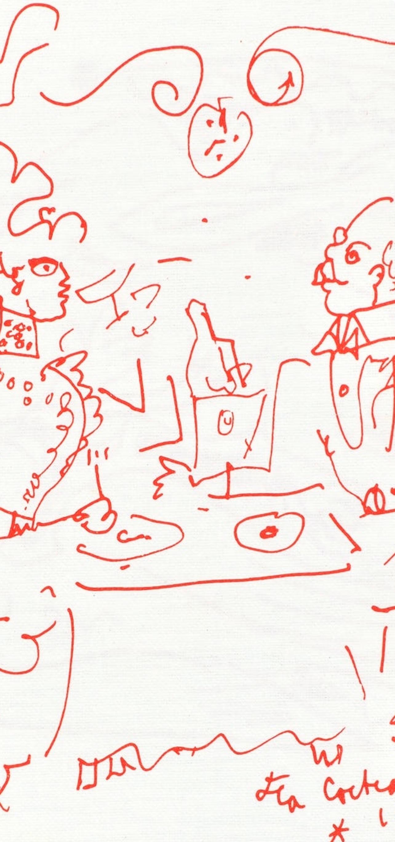 Jean Cocteau, Untitled, from Recipes for a Friend, 1964 For Sale 1