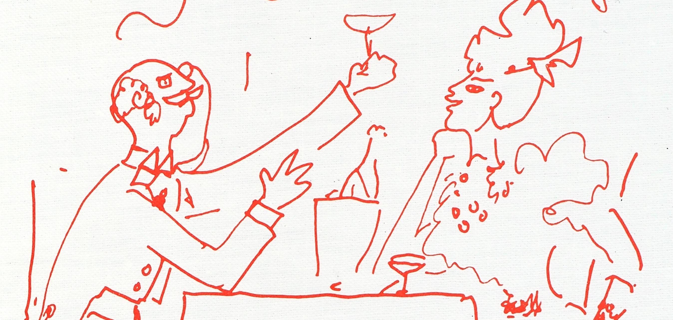 Jean Cocteau, Untitled, from Recipes for a Friend, 1964 For Sale 1