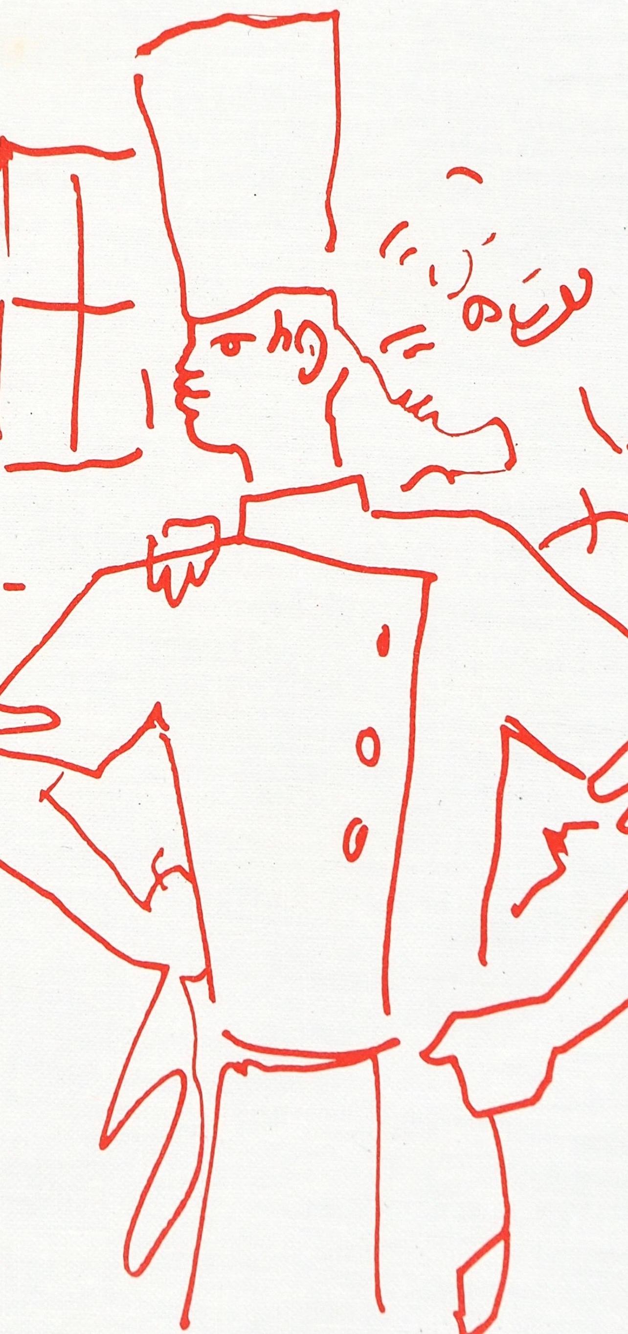 Jean Cocteau, Untitled, from Recipes for a Friend, 1964 For Sale 1