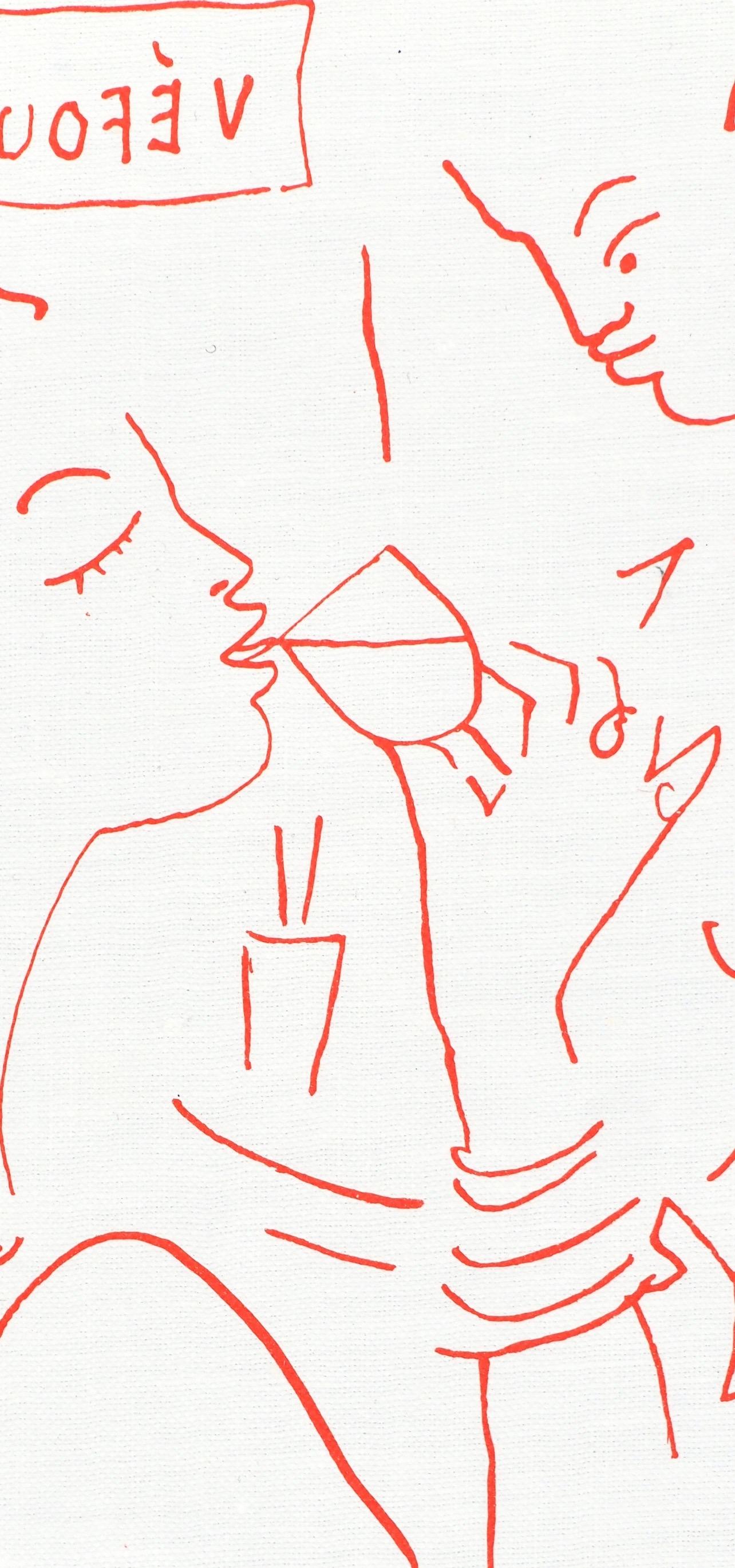 Jean Cocteau, Untitled, from Recipes for a Friend, 1964 in vendita 1