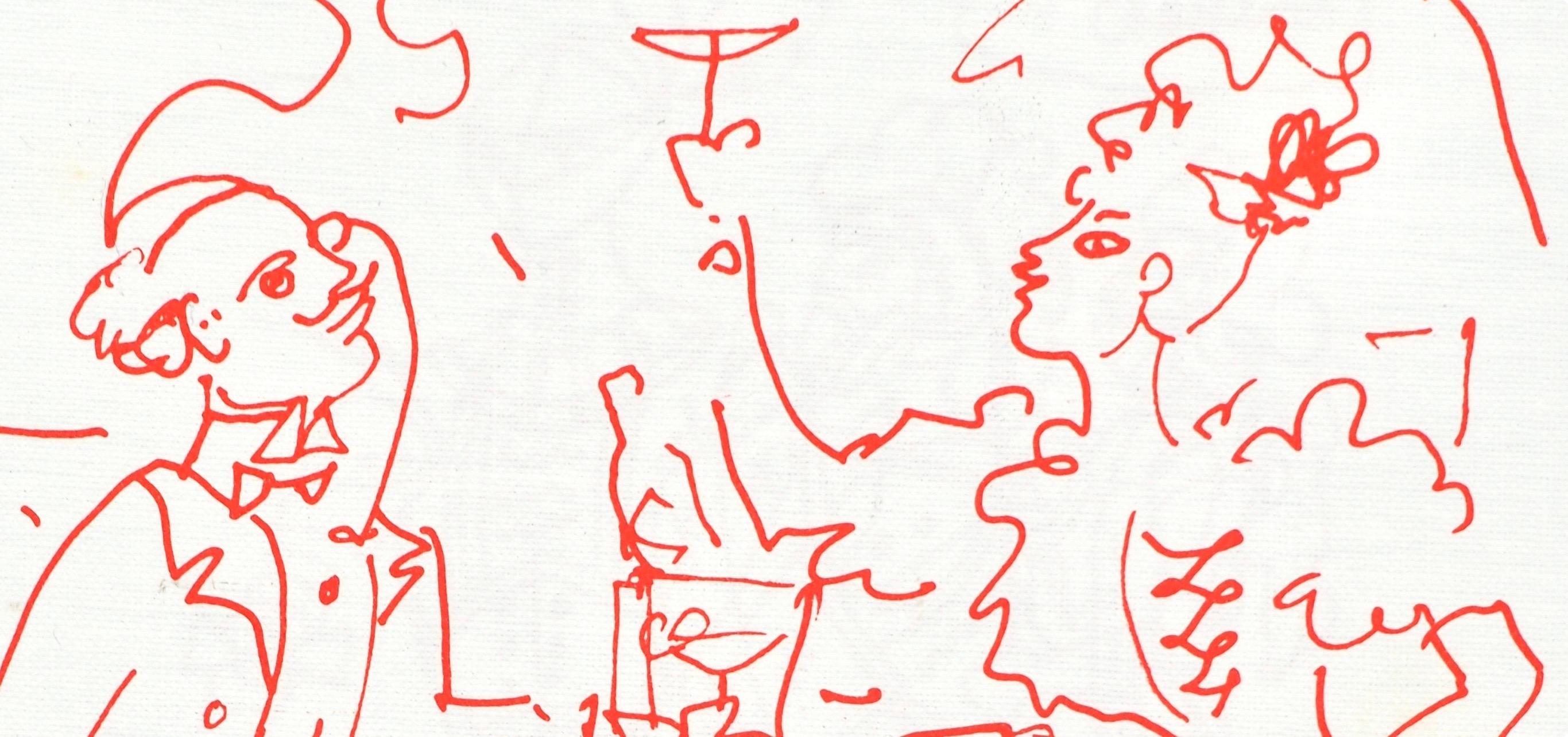 Jean Cocteau, Untitled, from Recipes for a Friend, 1964 in vendita 1