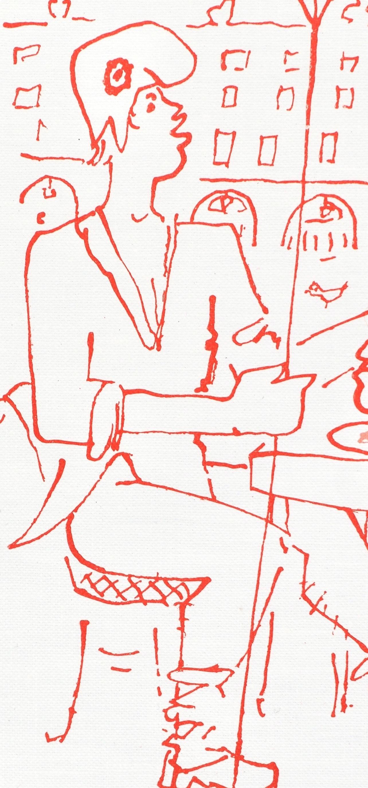 Jean Cocteau, Ohne Titel, aus Rezepte für einen Freund, 1964 im Angebot 2