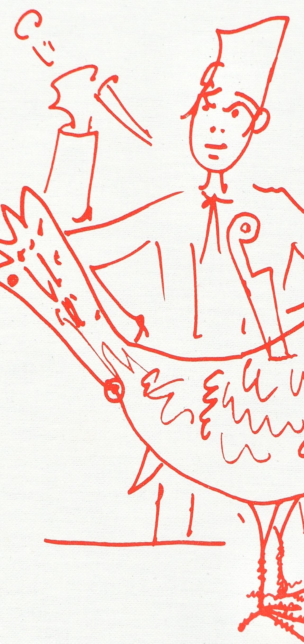 Jean Cocteau, Senza titolo, da Ricette per un amico, 1964 in vendita 2