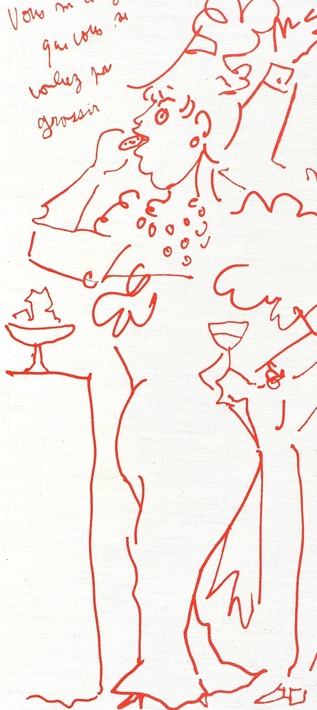 Jean Cocteau, Untitled, from Recipes for a Friend, 1964 For Sale 2