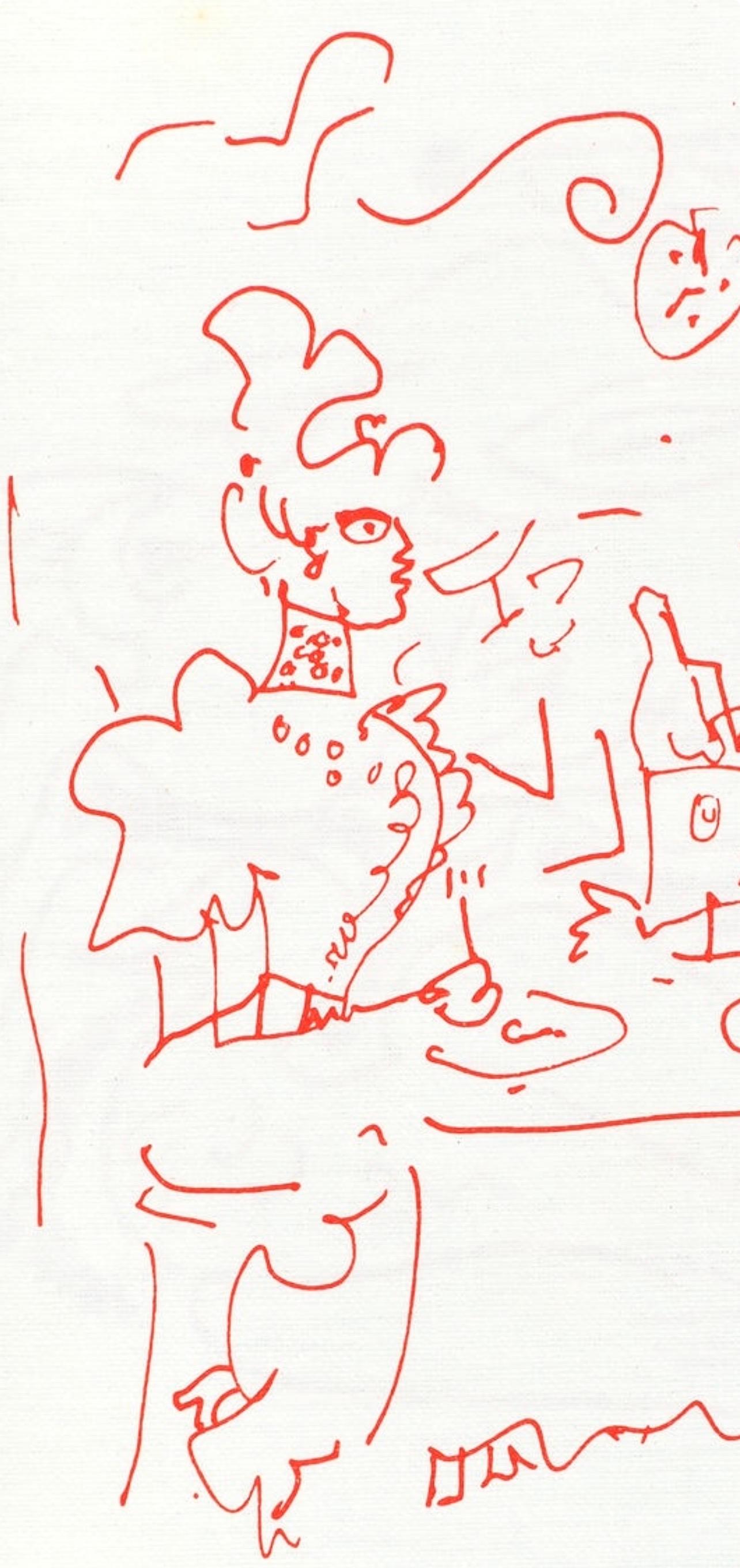 Jean Cocteau, Untitled, from Recipes for a Friend, 1964 For Sale 2