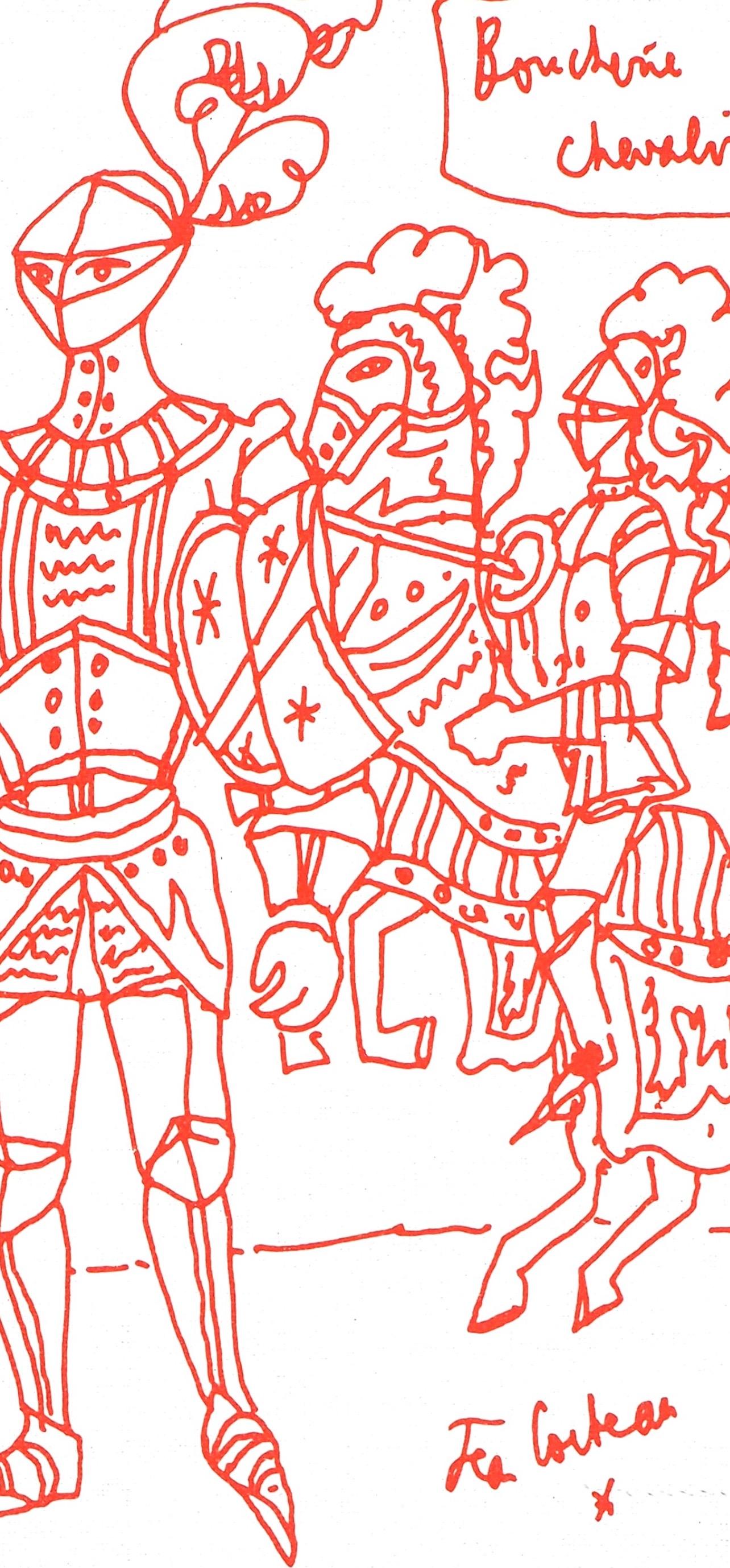 Jean Cocteau, Untitled, from Recipes for a Friend, 1964 For Sale 2