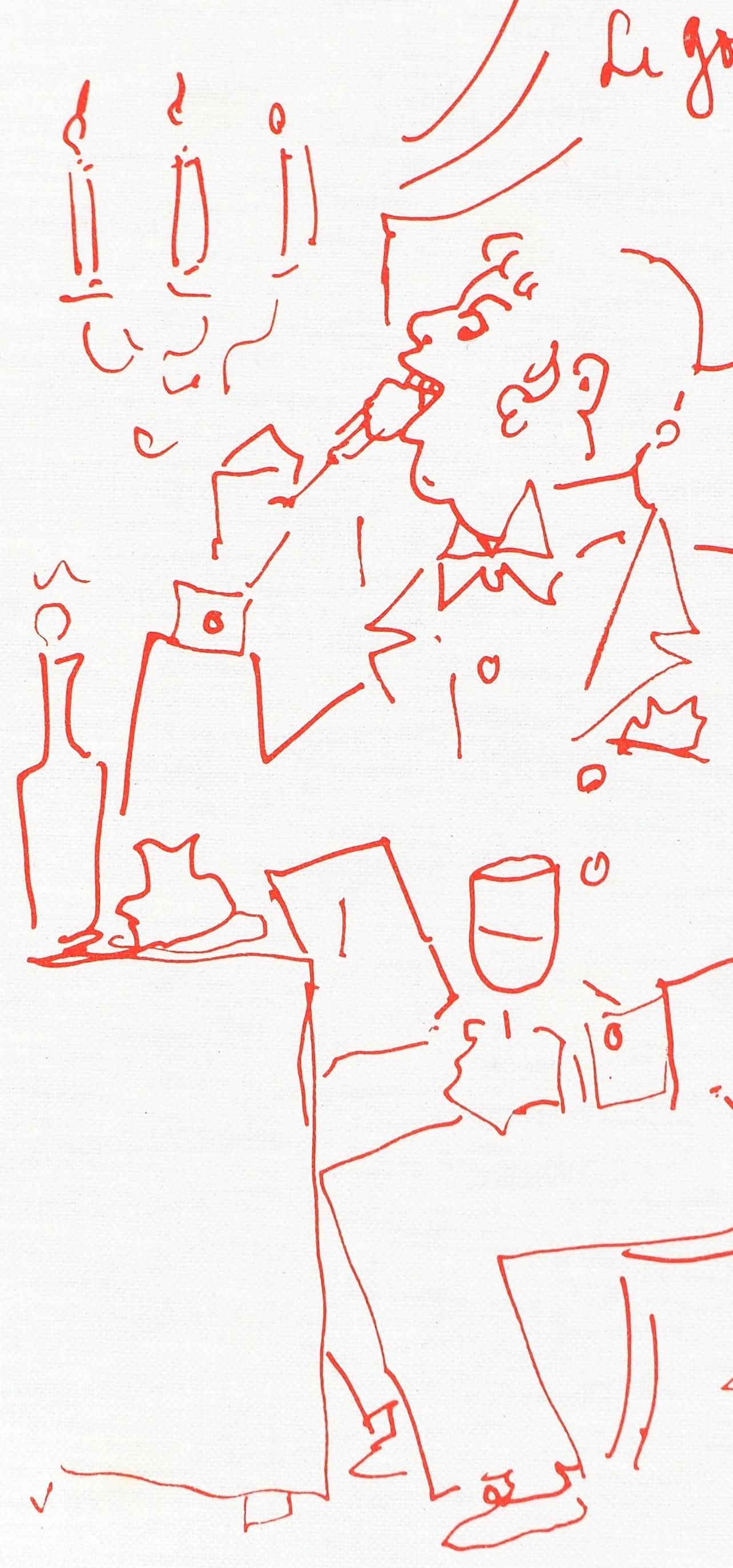 Jean Cocteau, Untitled, from Recipes for a Friend, 1964 in vendita 2