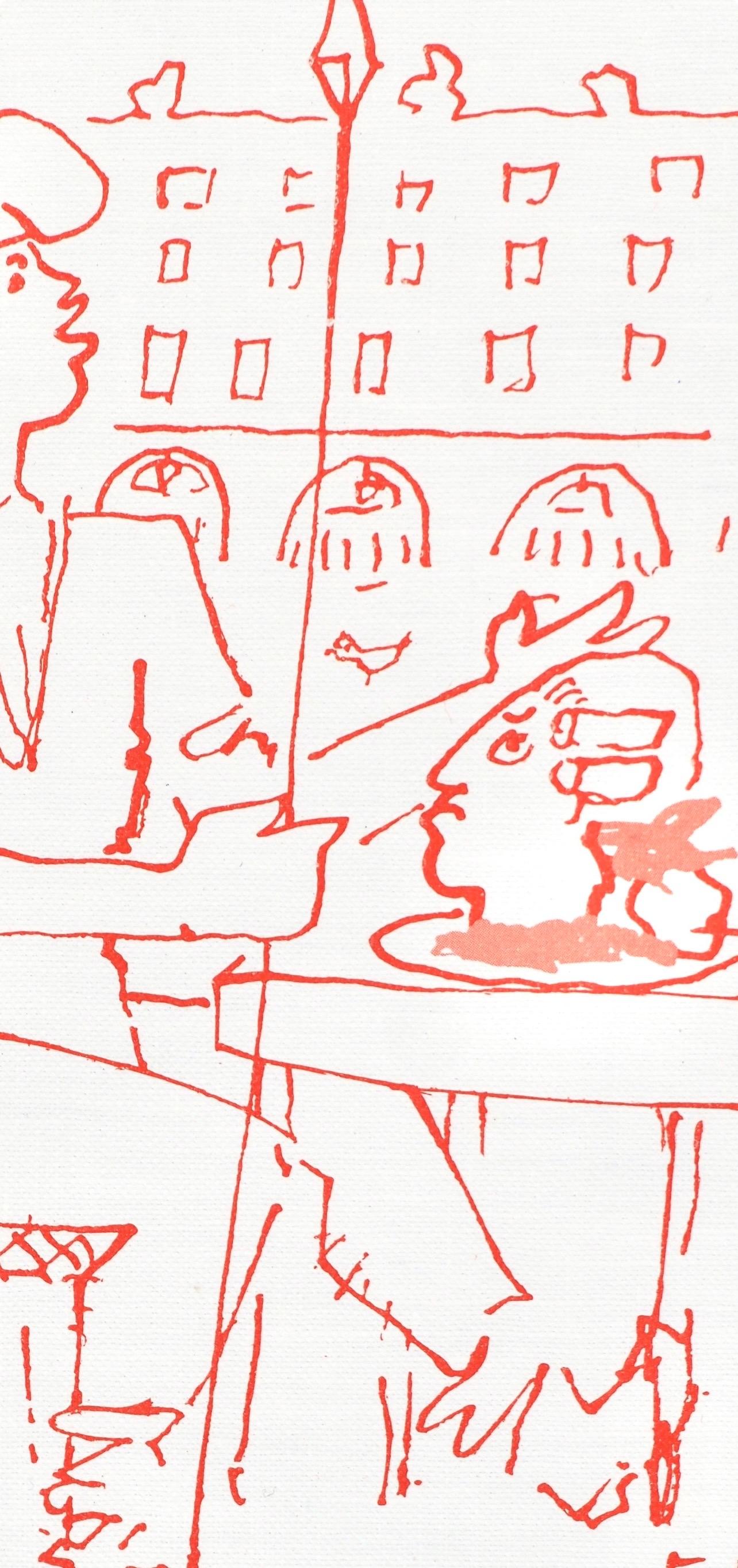 Jean Cocteau, Ohne Titel, aus Rezepte für einen Freund, 1964 im Angebot 3