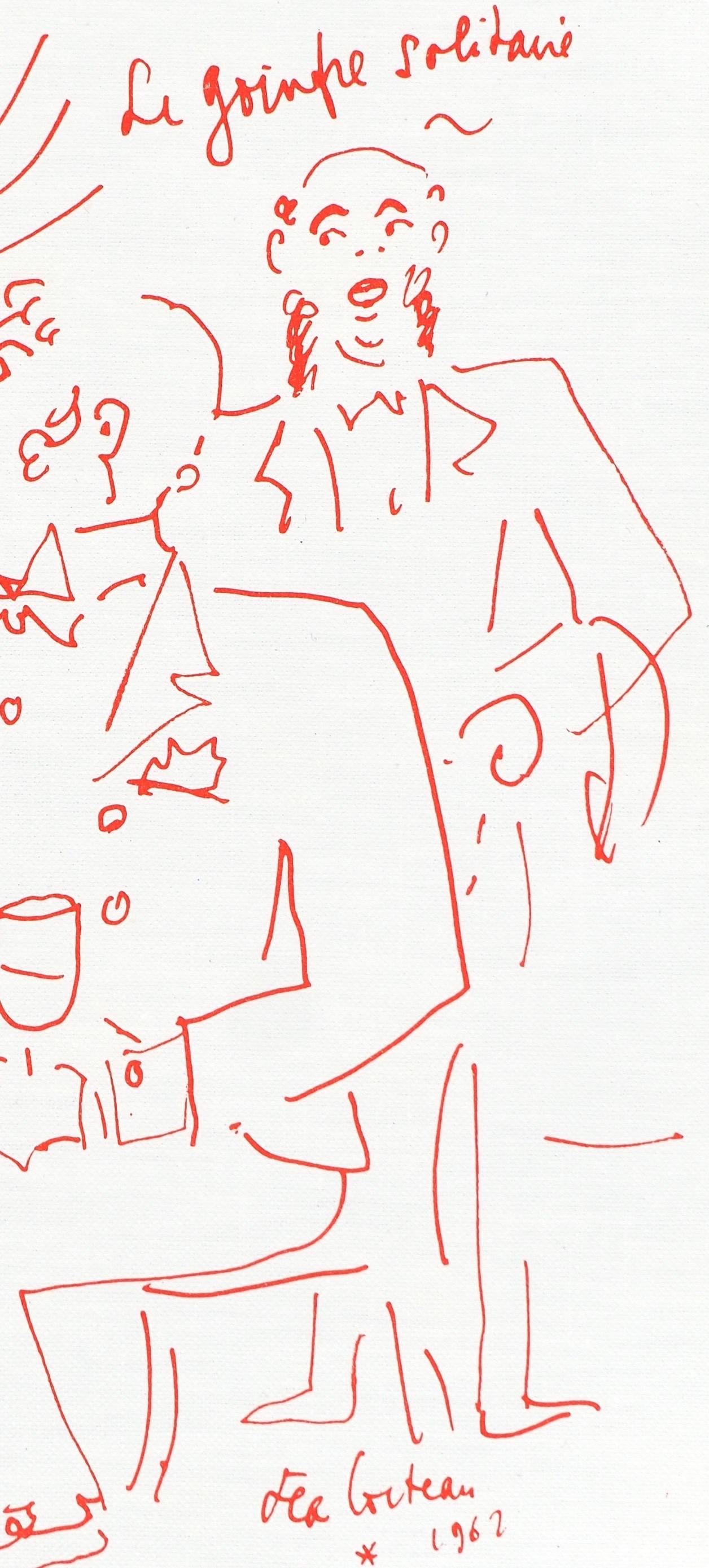 Jean Cocteau, Untitled, from Recipes for a Friend, 1964 in vendita 3