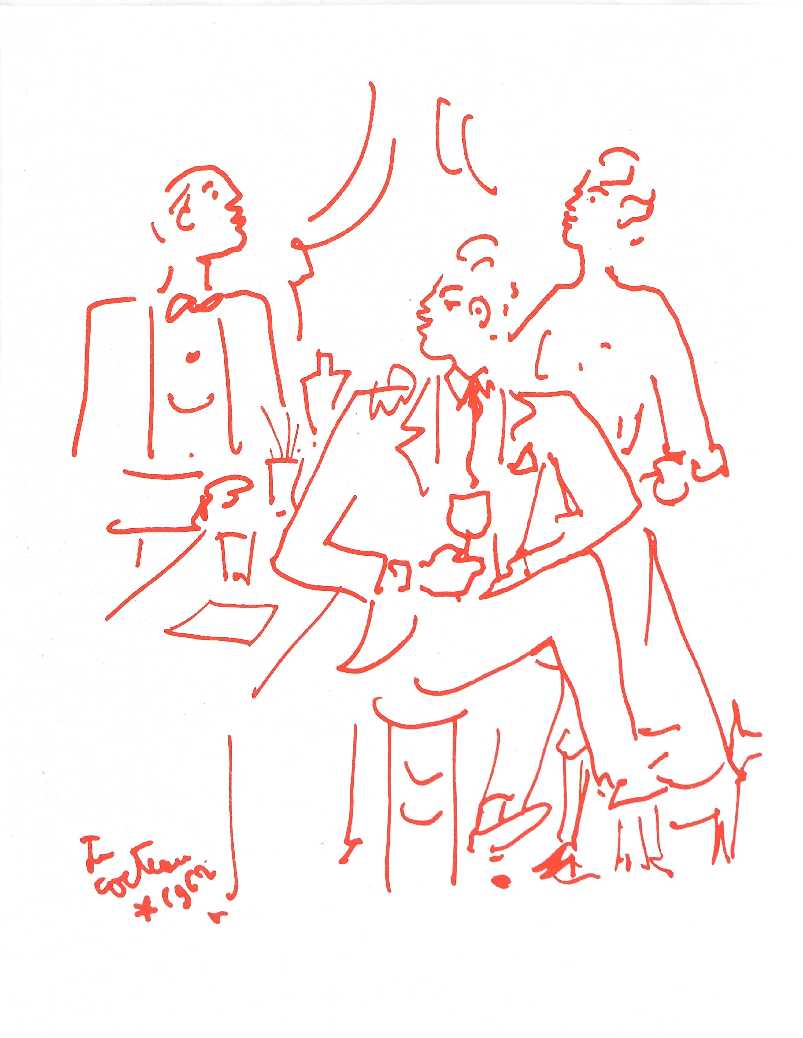 Jean Cocteau, Untitled, from Recipes for a Friend, 1964 en venta 4