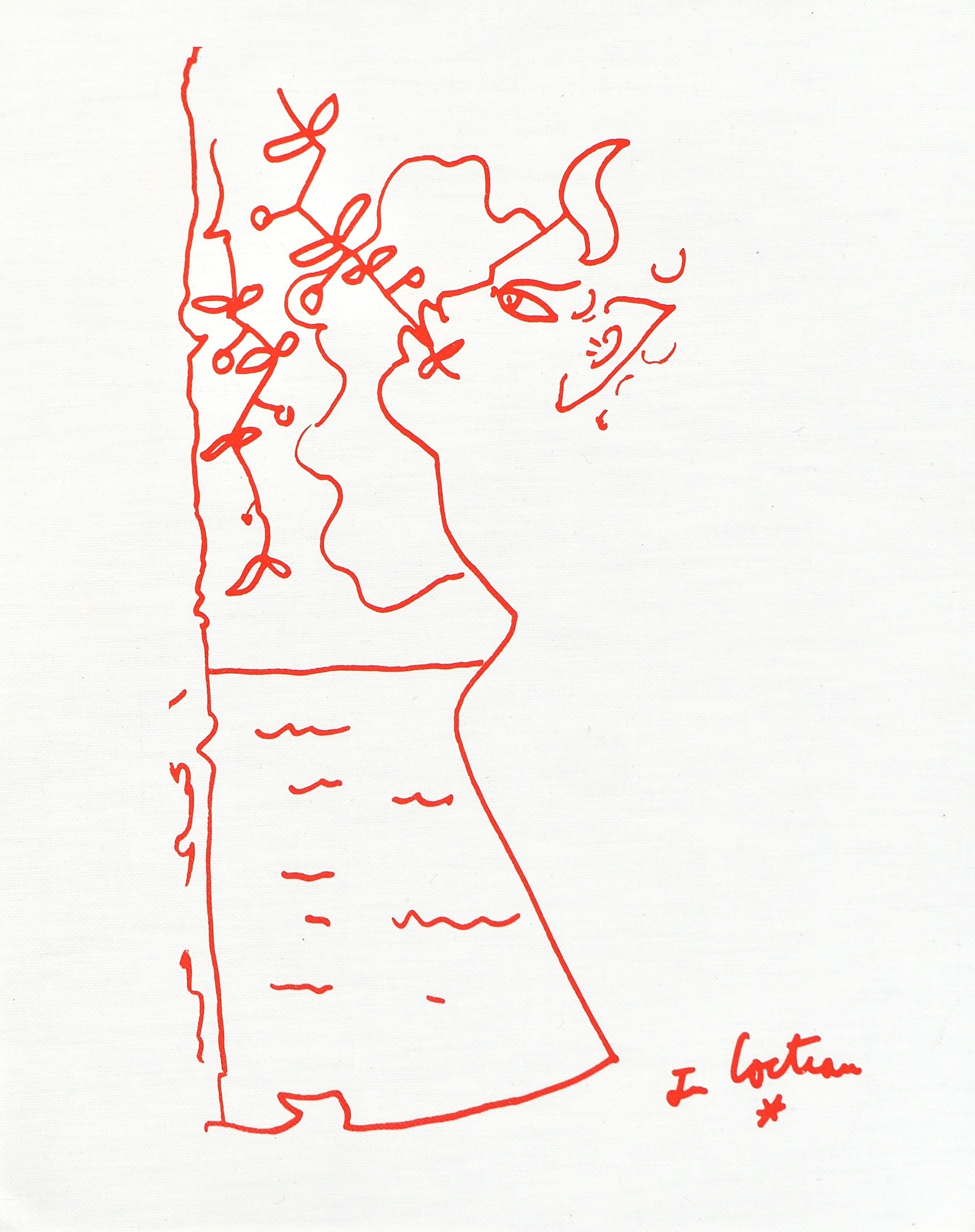 Jean Cocteau, Untitled, from Recipes for a Friend, 1964 in vendita 4
