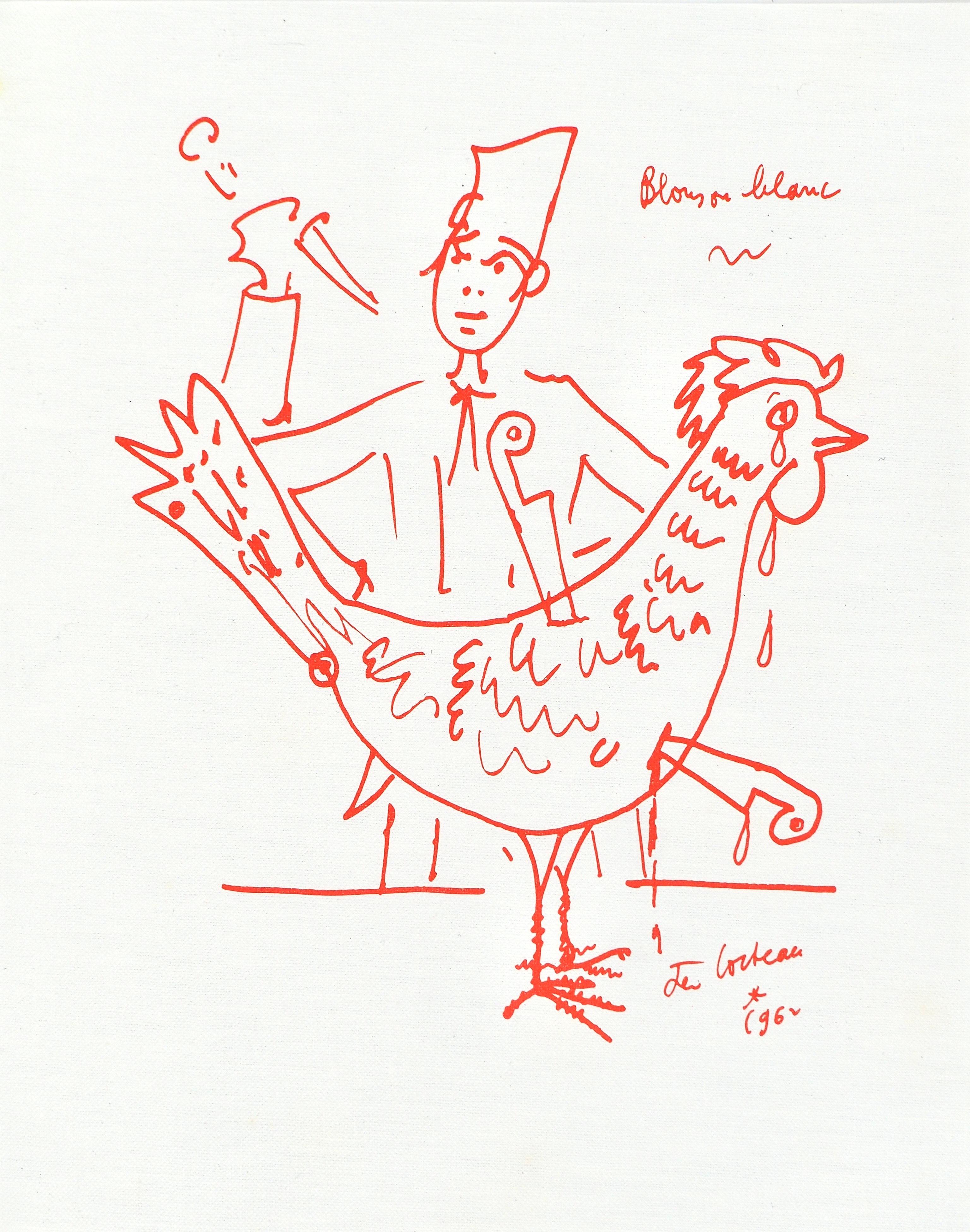 Jean Cocteau, Sin título, de Recetas para un amigo, 1964