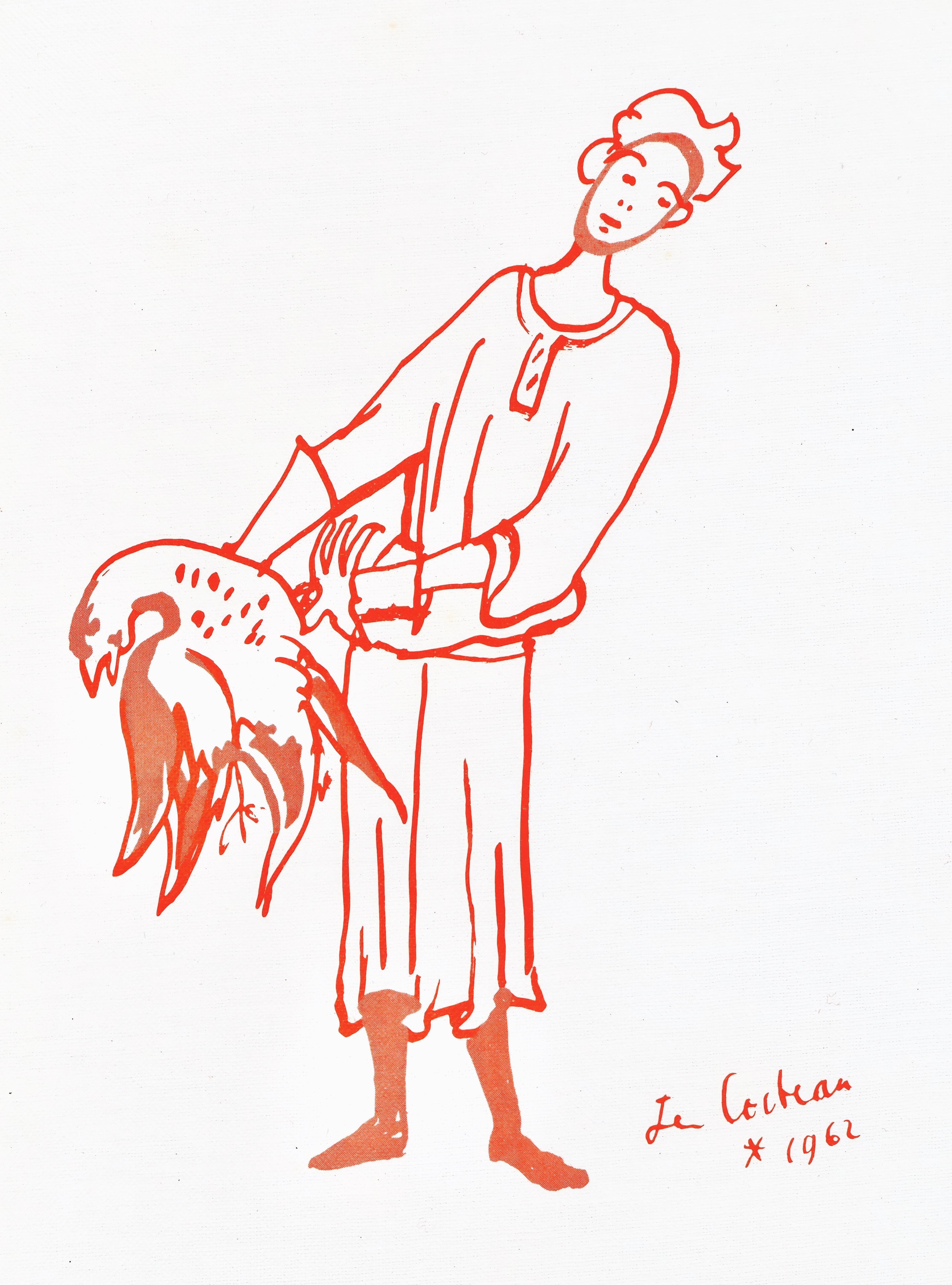 Jean Cocteau, Ohne Titel, aus Rezepte für einen Freund, 1964