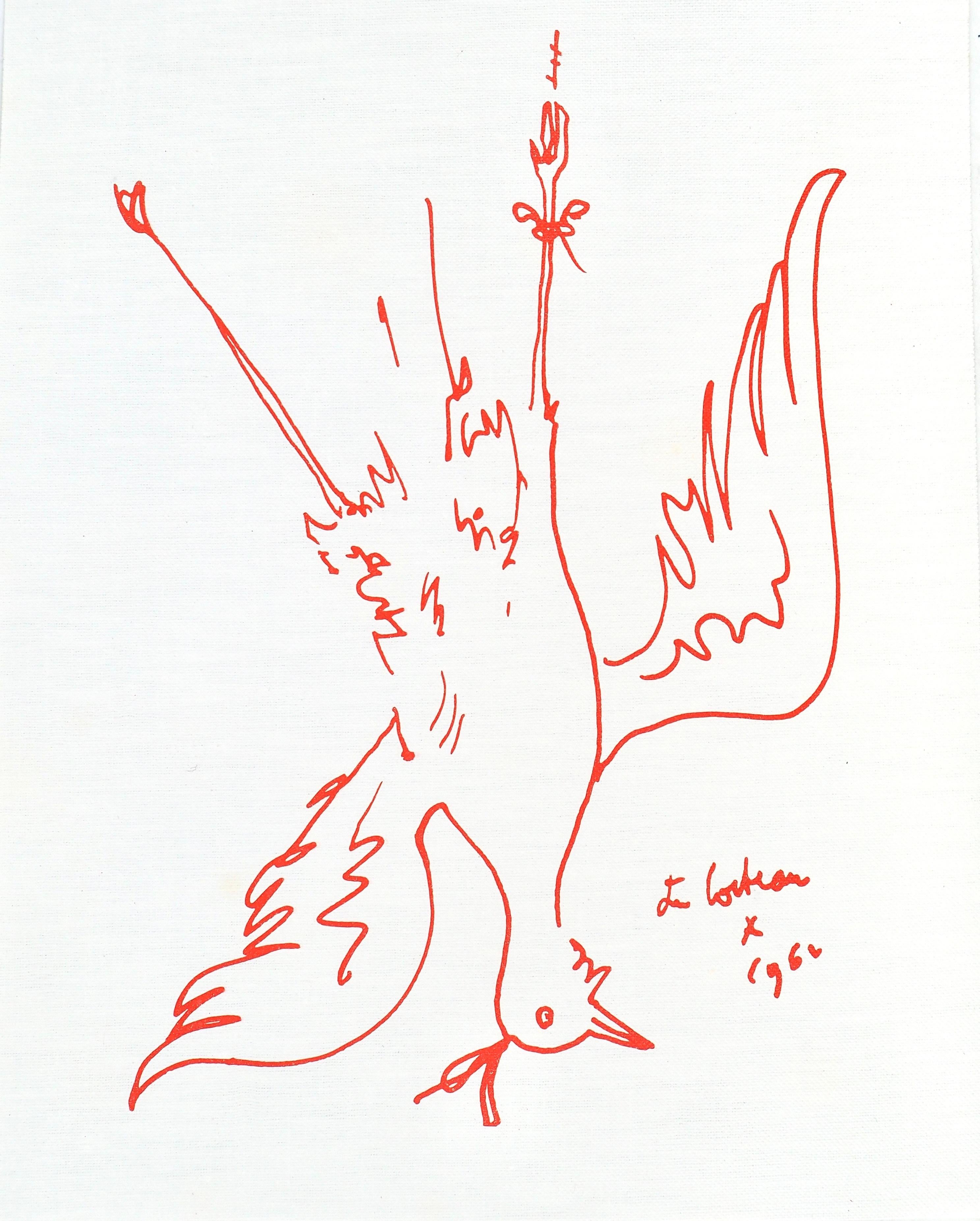 Jean Cocteau, Untitled, from Recipes for a Friend, 1964