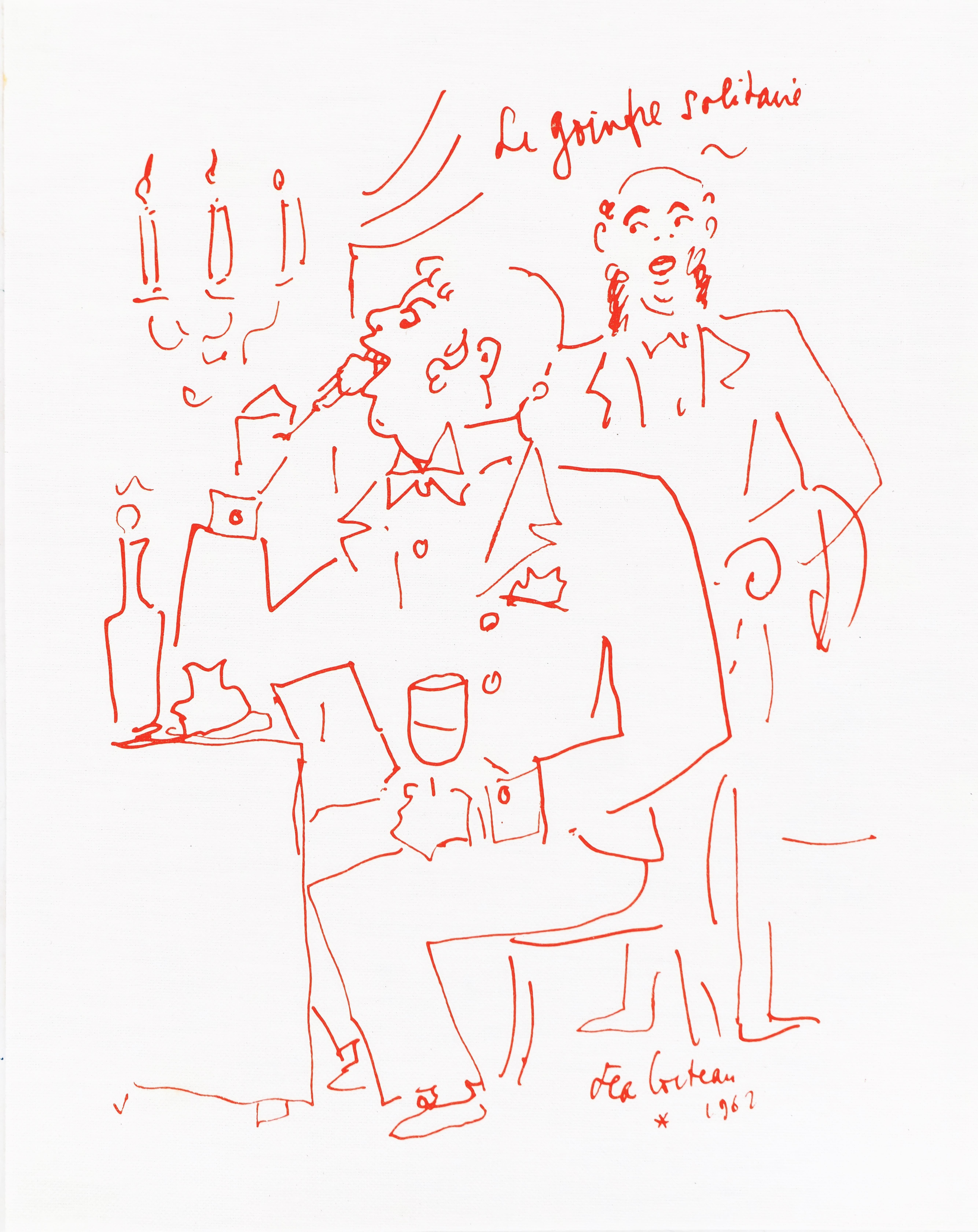 Jean Cocteau, Ohne Titel, aus Rezepte für einen Freund, 1964