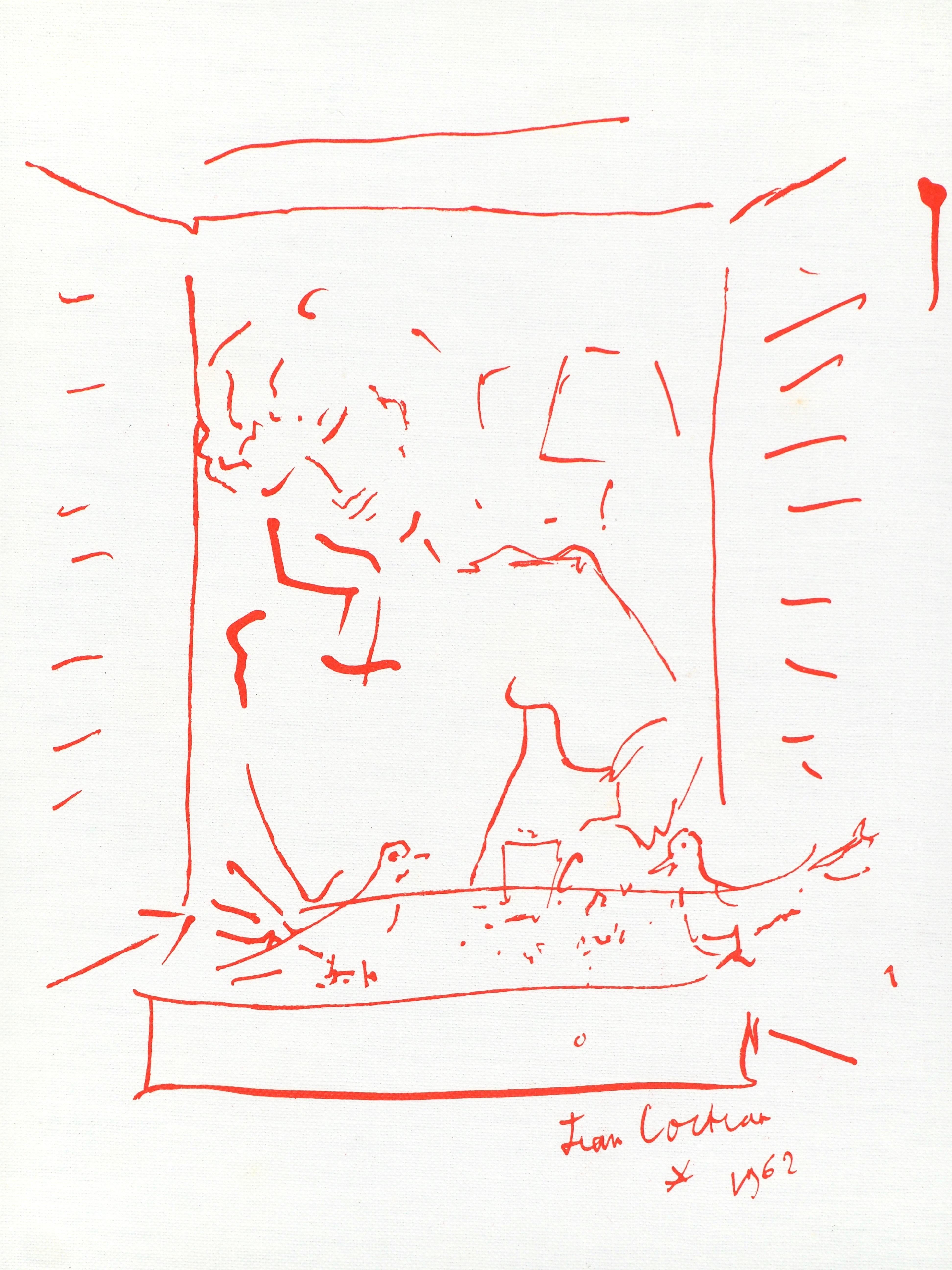 Jean Cocteau, Untitled, from Recipes for a Friend, 1964