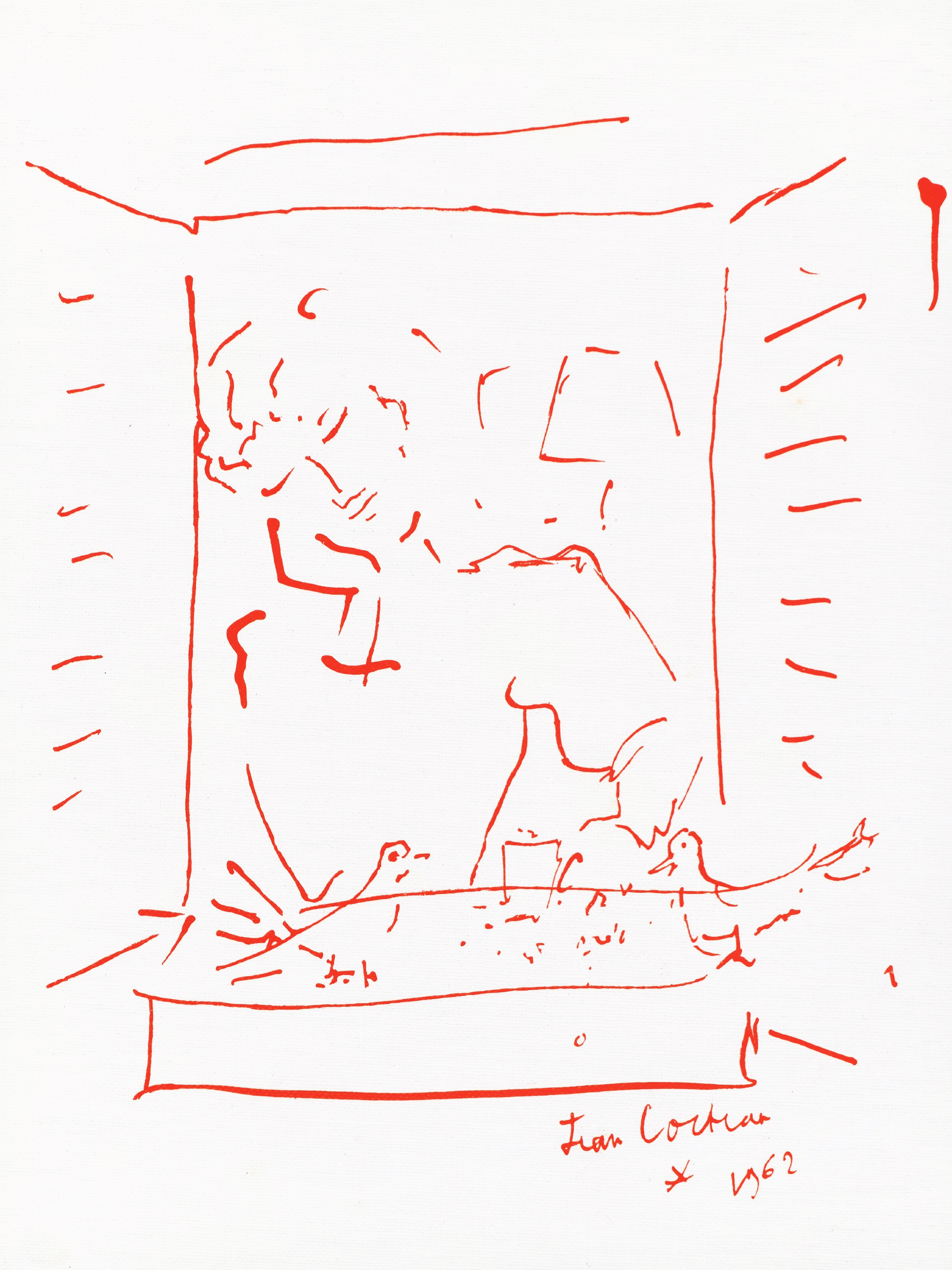 Jean Cocteau, Sin título, de Recetas para un amigo, 1964