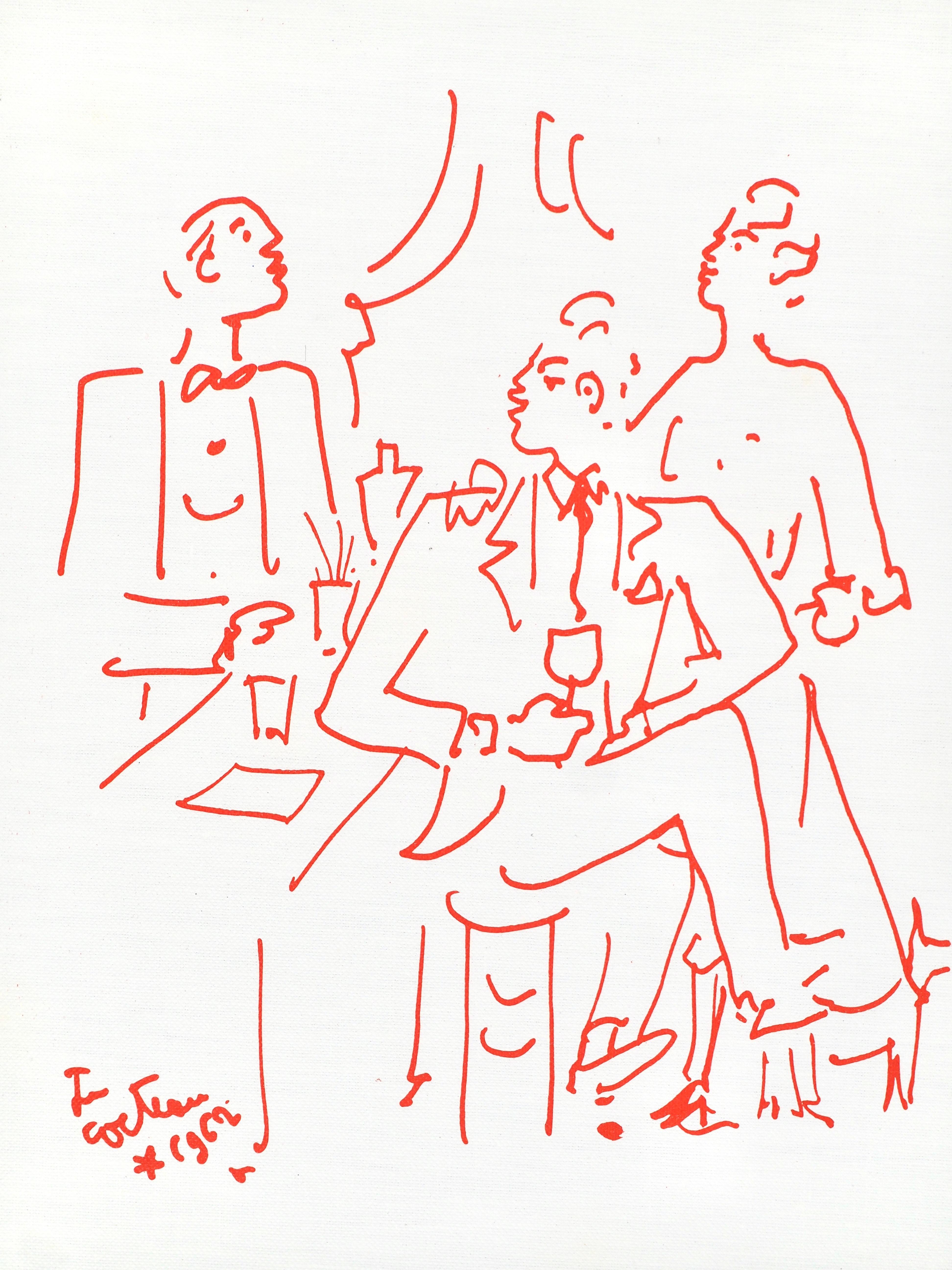 Jean Cocteau, Untitled, from Recipes for a Friend, 1964