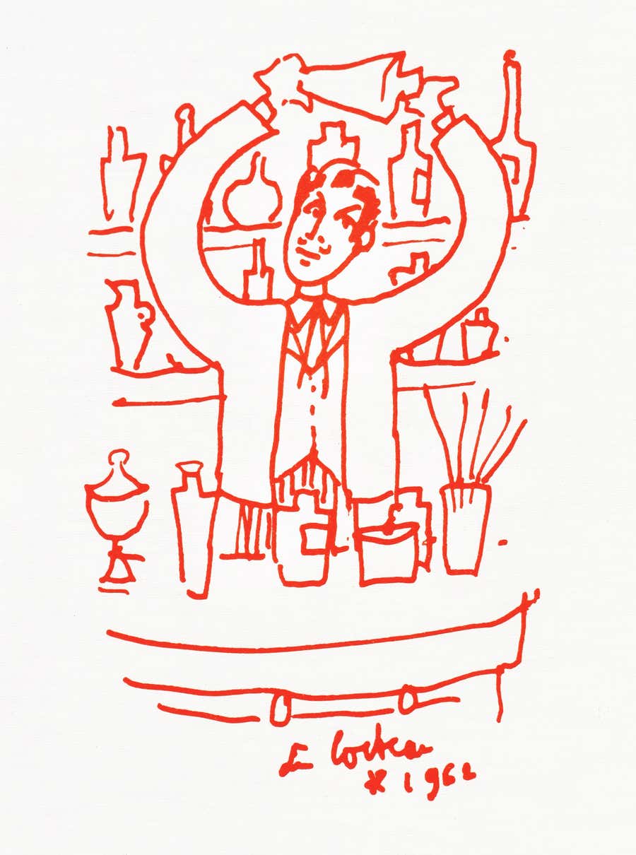 Jean Cocteau, Untitled, from Recipes for a Friend, 1964