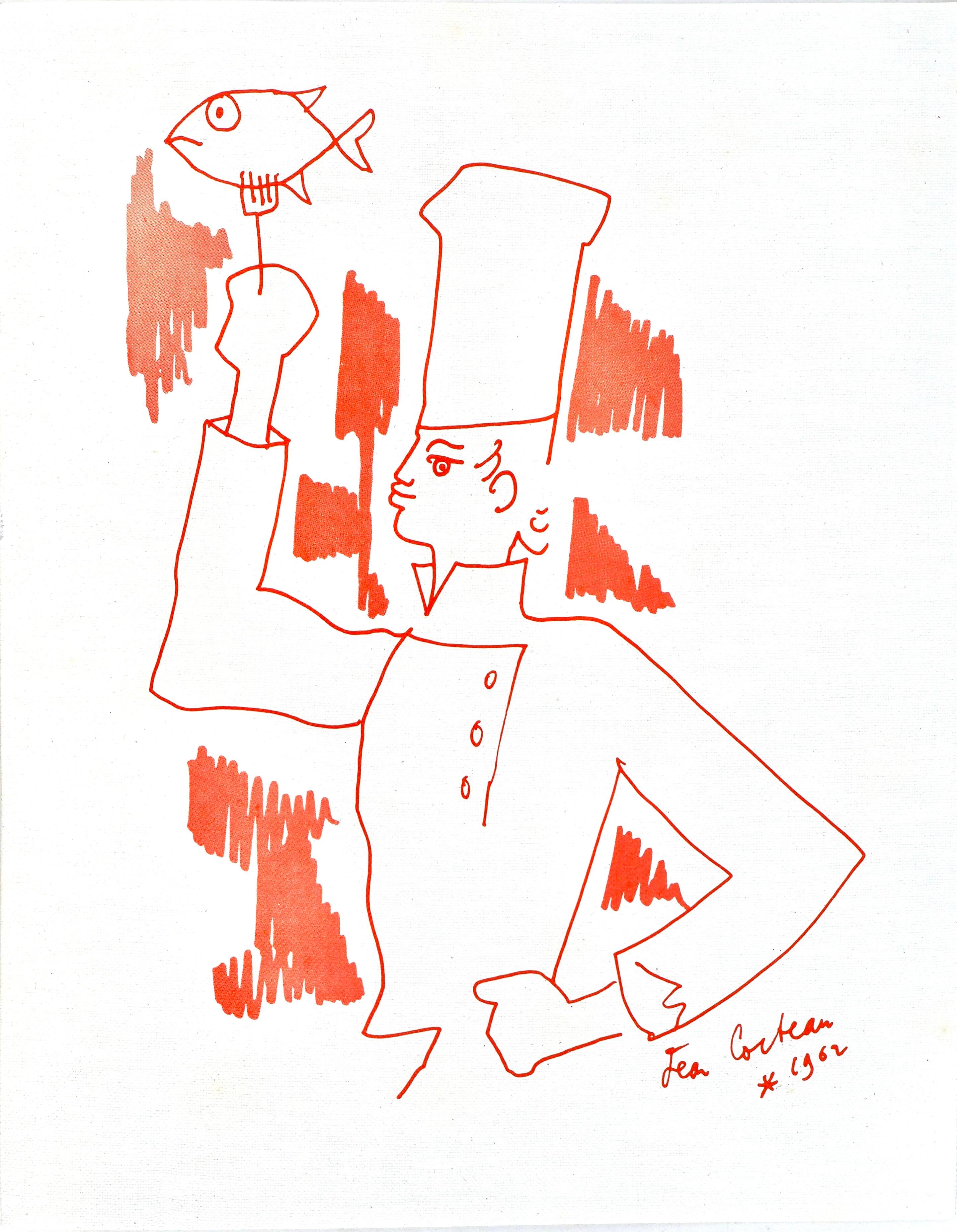 Jean Cocteau, Untitled, from Recipes for a Friend, 1964