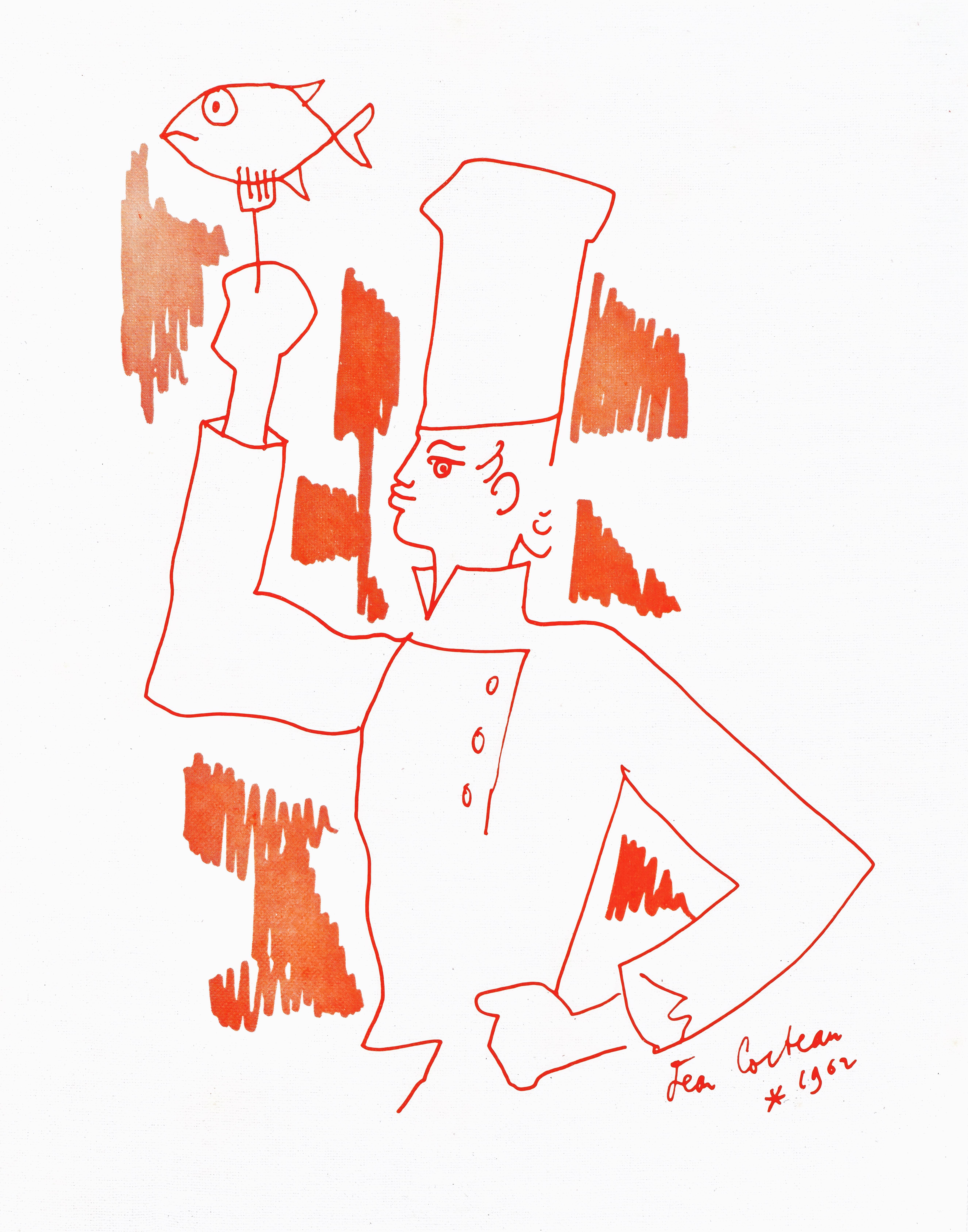 Jean Cocteau, Ohne Titel, aus Rezepte für einen Freund, 1964