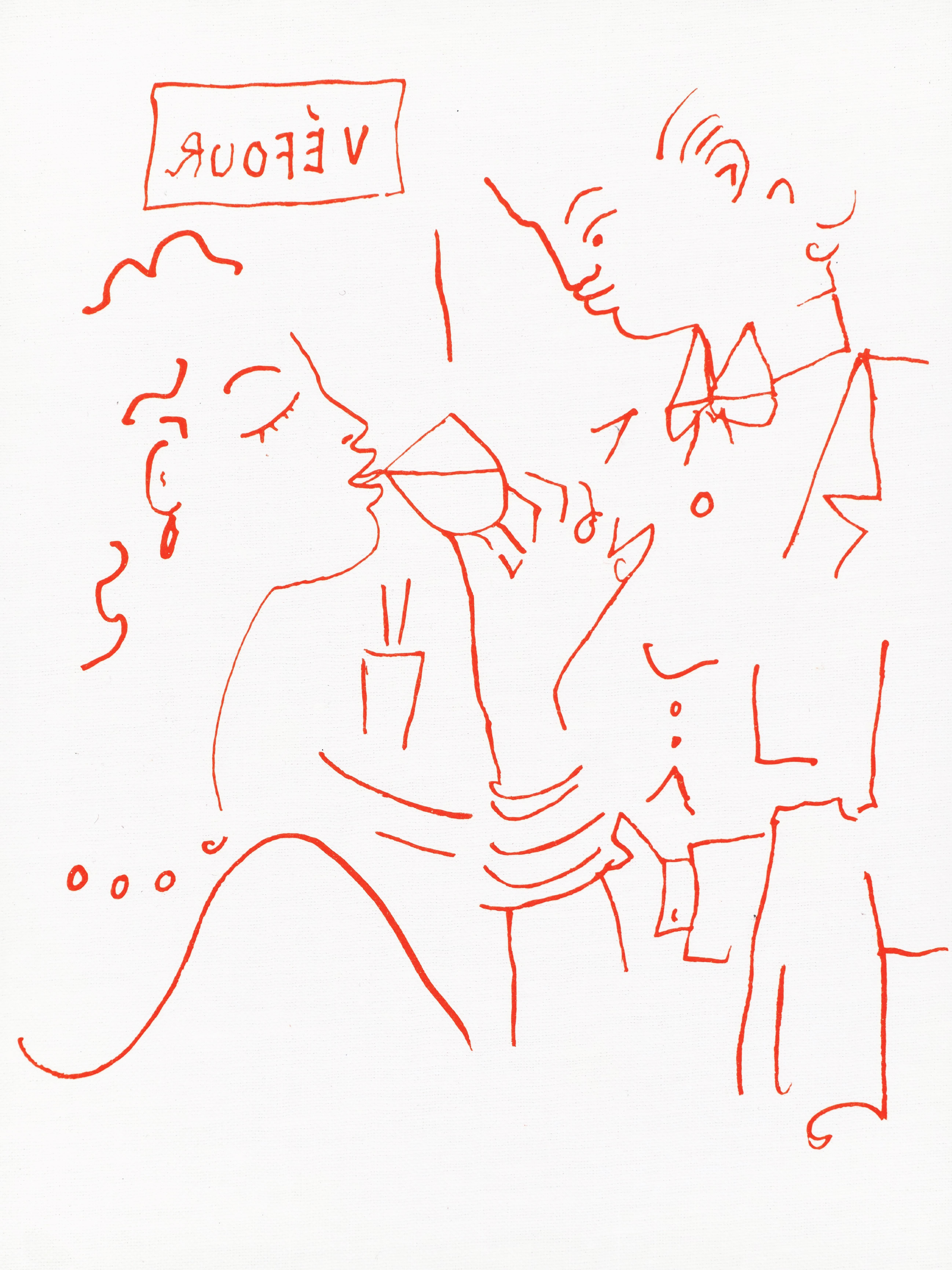 Jean Cocteau, Untitled, from Recipes for a Friend, 1964