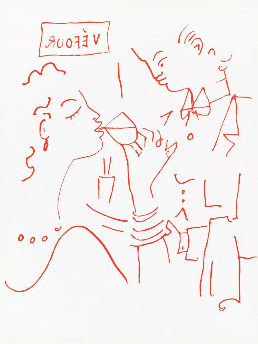 Jean Cocteau, Untitled, from Recipes for a Friend, 1964