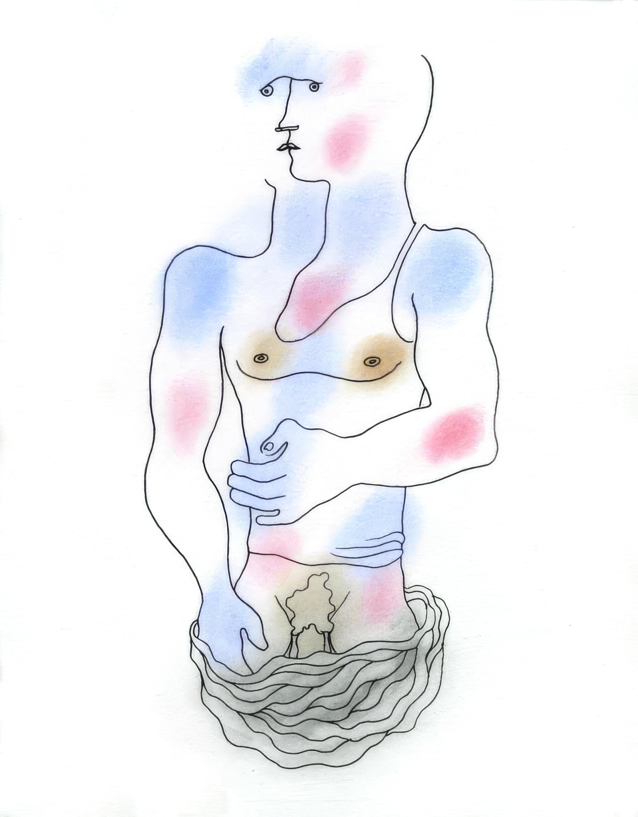 Jean Cocteau, Untitled, from The White Book, 1930