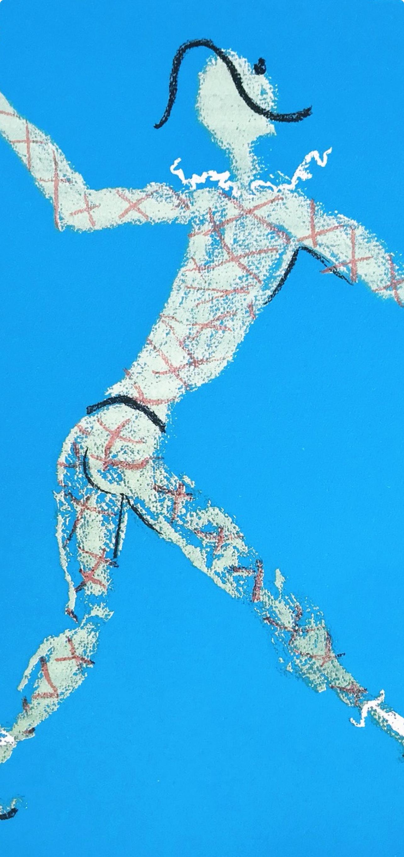 Jean Cocteau, Sans titre, extrait de Sous le manteau du feu, 1955 en vente 1