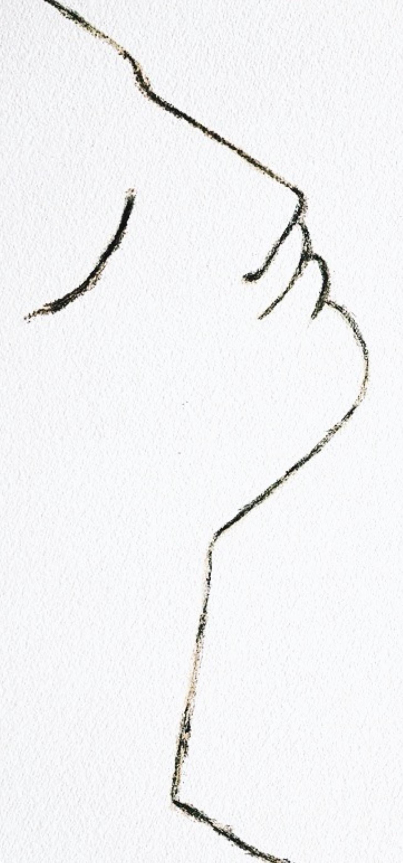 Jean Cocteau, Ohne Titel, aus Unter dem Mantel des Feuers, 1955 im Angebot 1