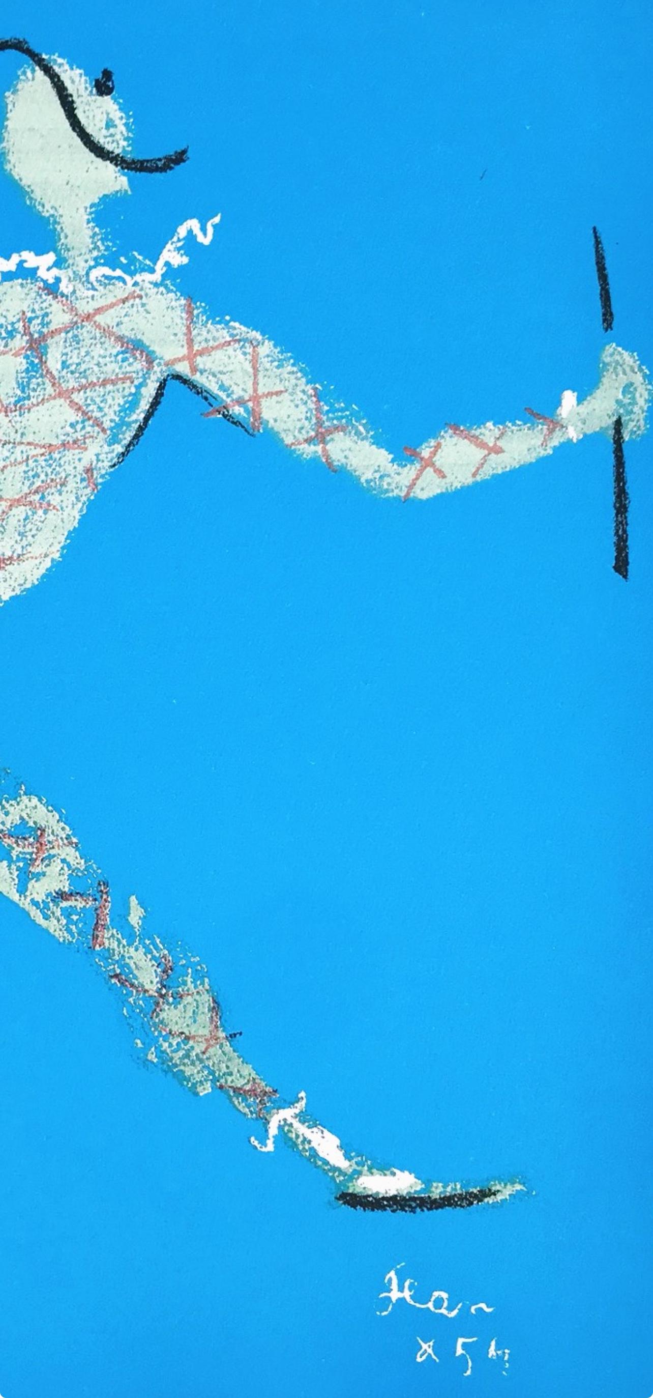 Jean Cocteau, Sans titre, extrait de Sous le manteau du feu, 1955 en vente 2