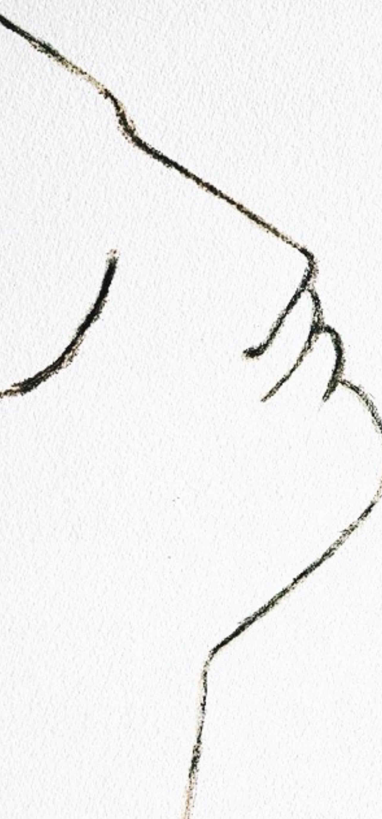 Jean Cocteau, Ohne Titel, aus Unter dem Mantel des Feuers, 1955 im Angebot 2