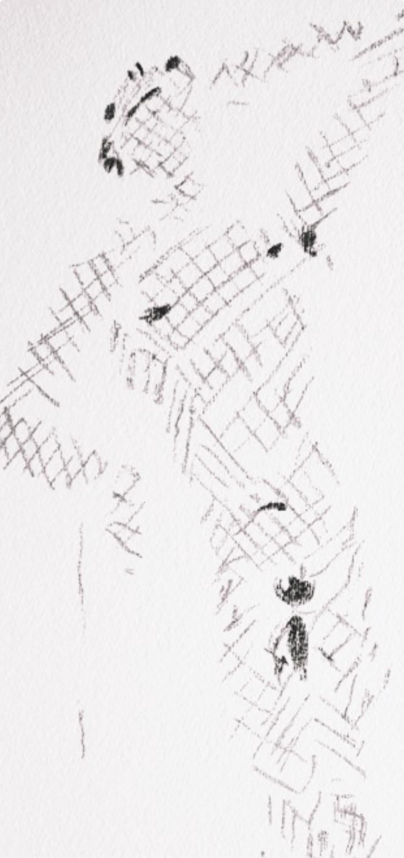 Jean Cocteau, Sans titre, extrait de Sous le manteau du feu, 1955 en vente 2