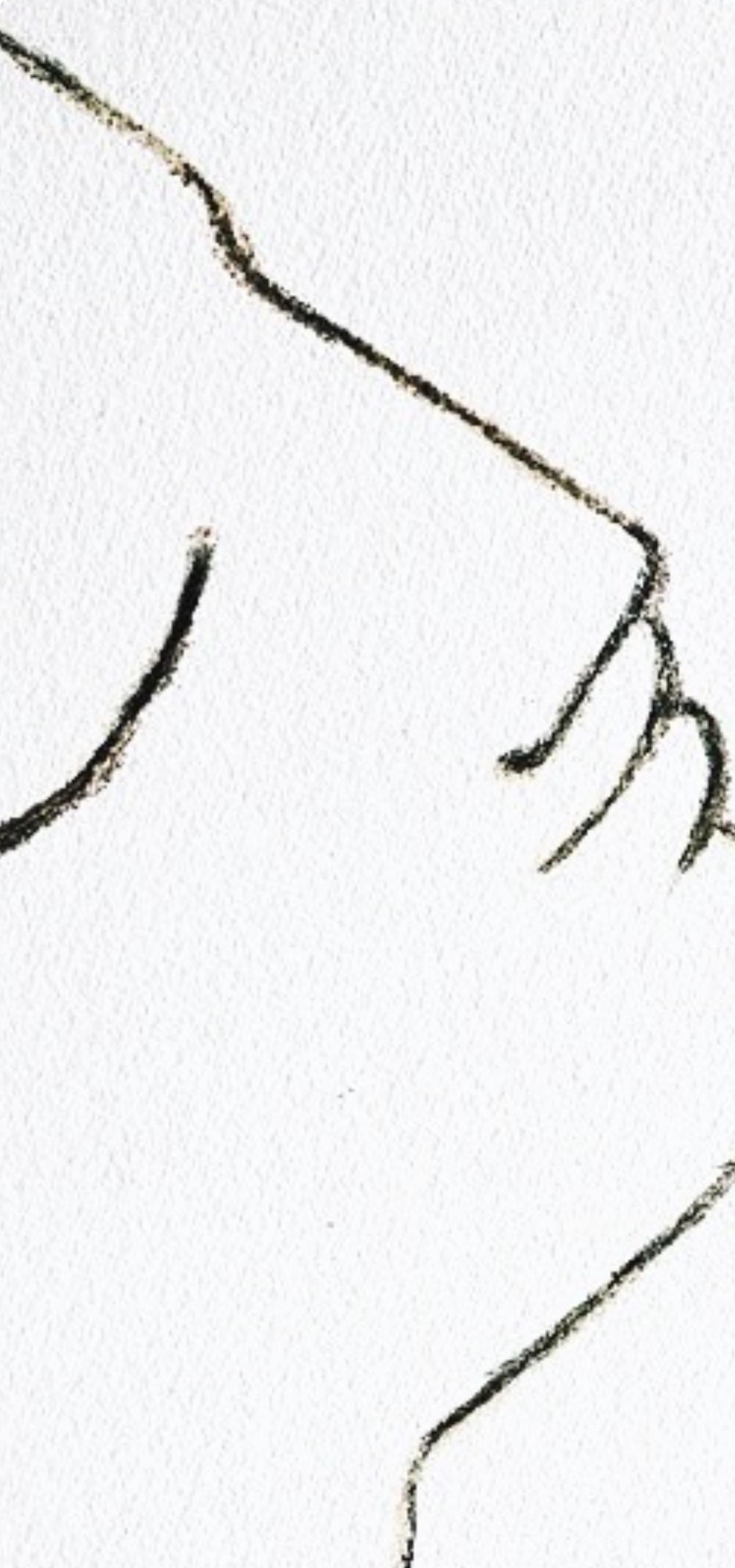 Jean Cocteau, Ohne Titel, aus Unter dem Mantel des Feuers, 1955 im Angebot 3