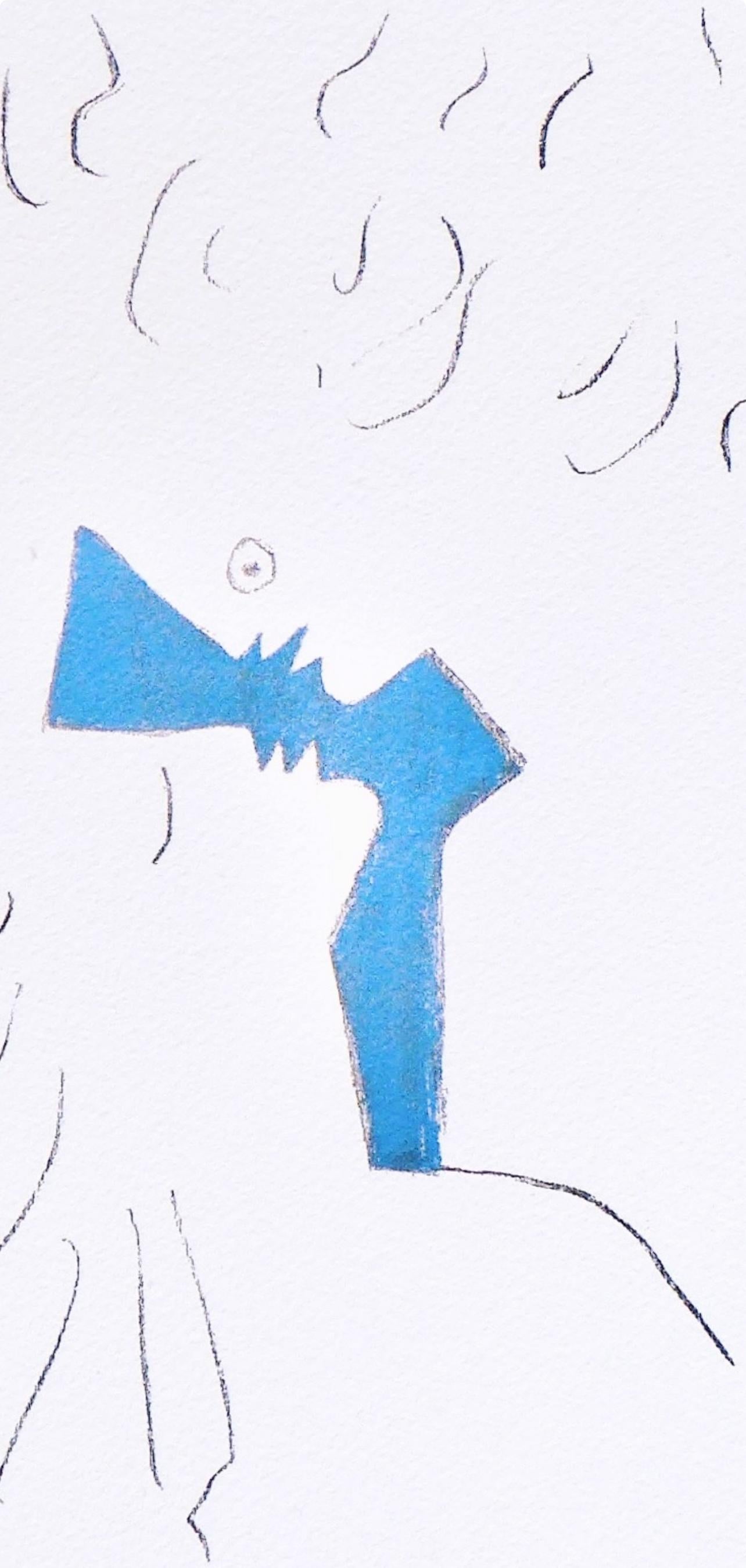 Jean Cocteau, Untitled, from Under the Coat of Fire, 1955 For Sale 3