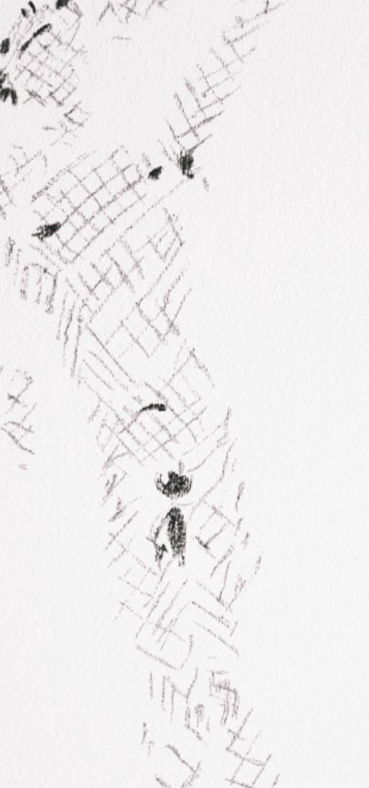 Jean Cocteau, Sans titre, extrait de Sous le manteau du feu, 1955 en vente 3