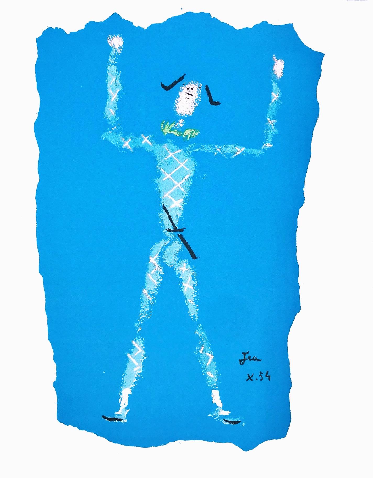 Jean Cocteau, Untitled, from Under the Coat of Fire, 1955