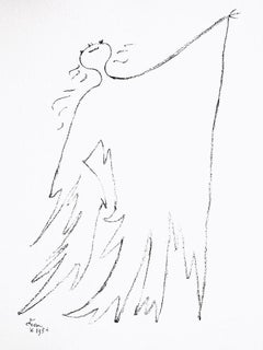 Jean Cocteau, Sin título, de Bajo el manto de fuego, 1955