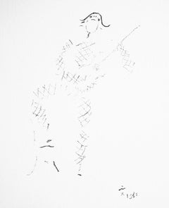 Jean Cocteau, Sin título, de Bajo el manto de fuego, 1955